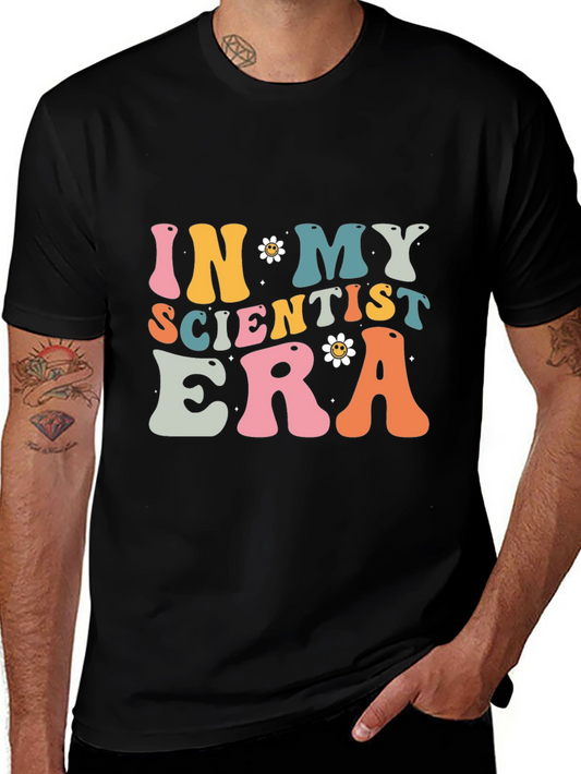 In My Scientist Era Black Cotton T-Shirt