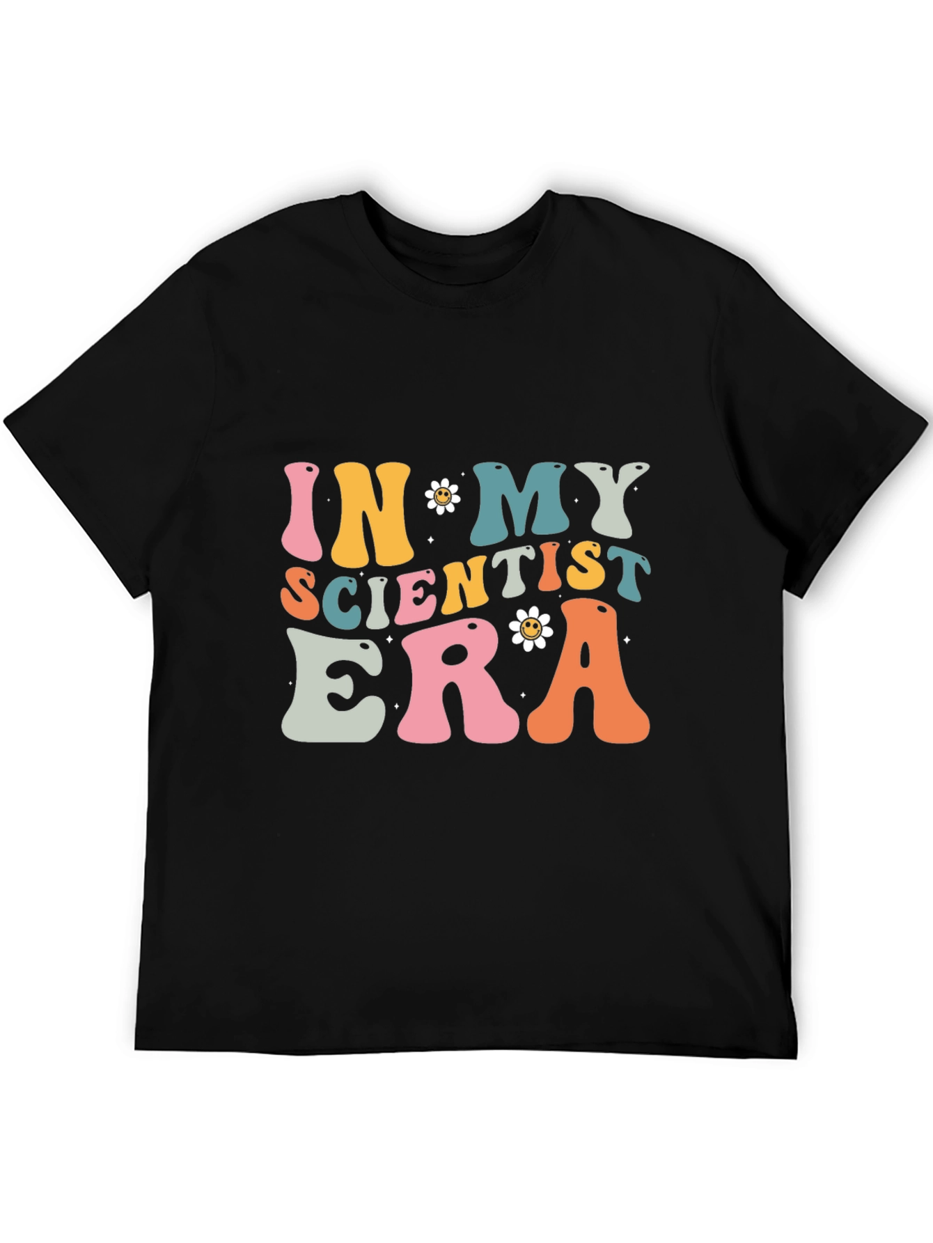 In My Scientist Era Black Cotton T-Shirt