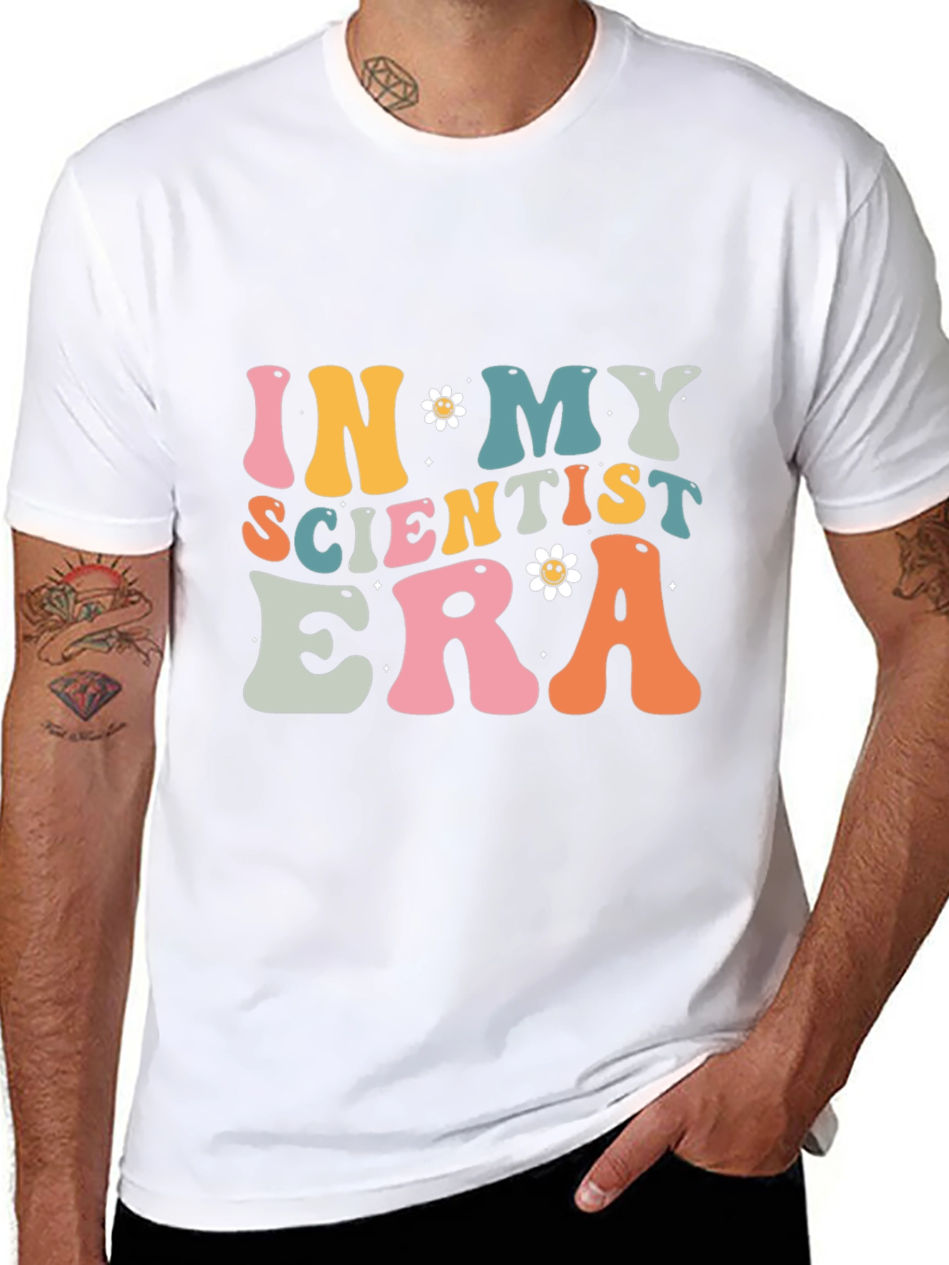 In My Scientist Era Black Cotton T-Shirt