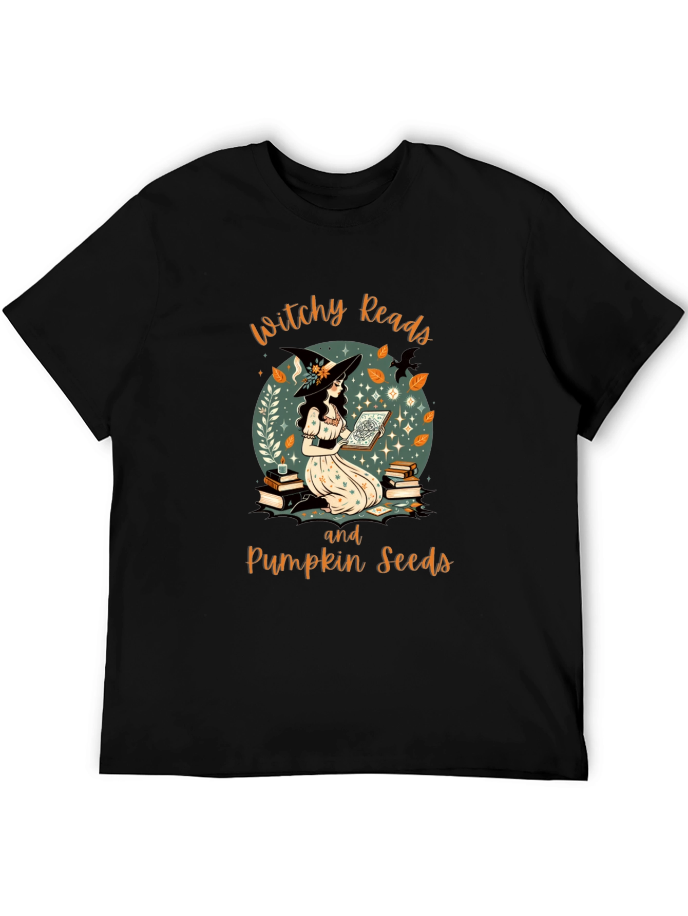 Witchy Reads T-Shirt - Halloween Book Lover Tee