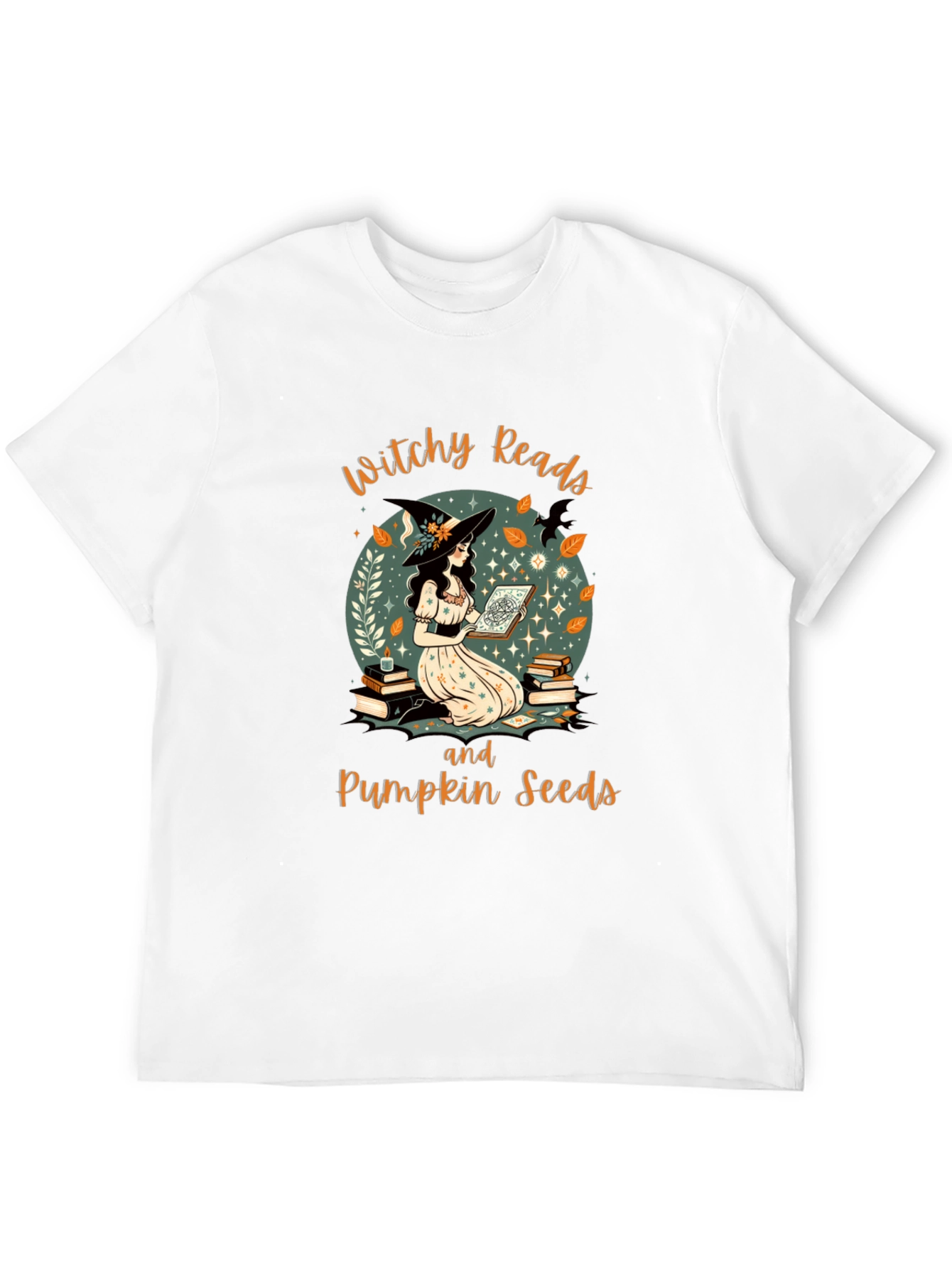 Witchy Reads T-Shirt - Halloween Book Lover Tee