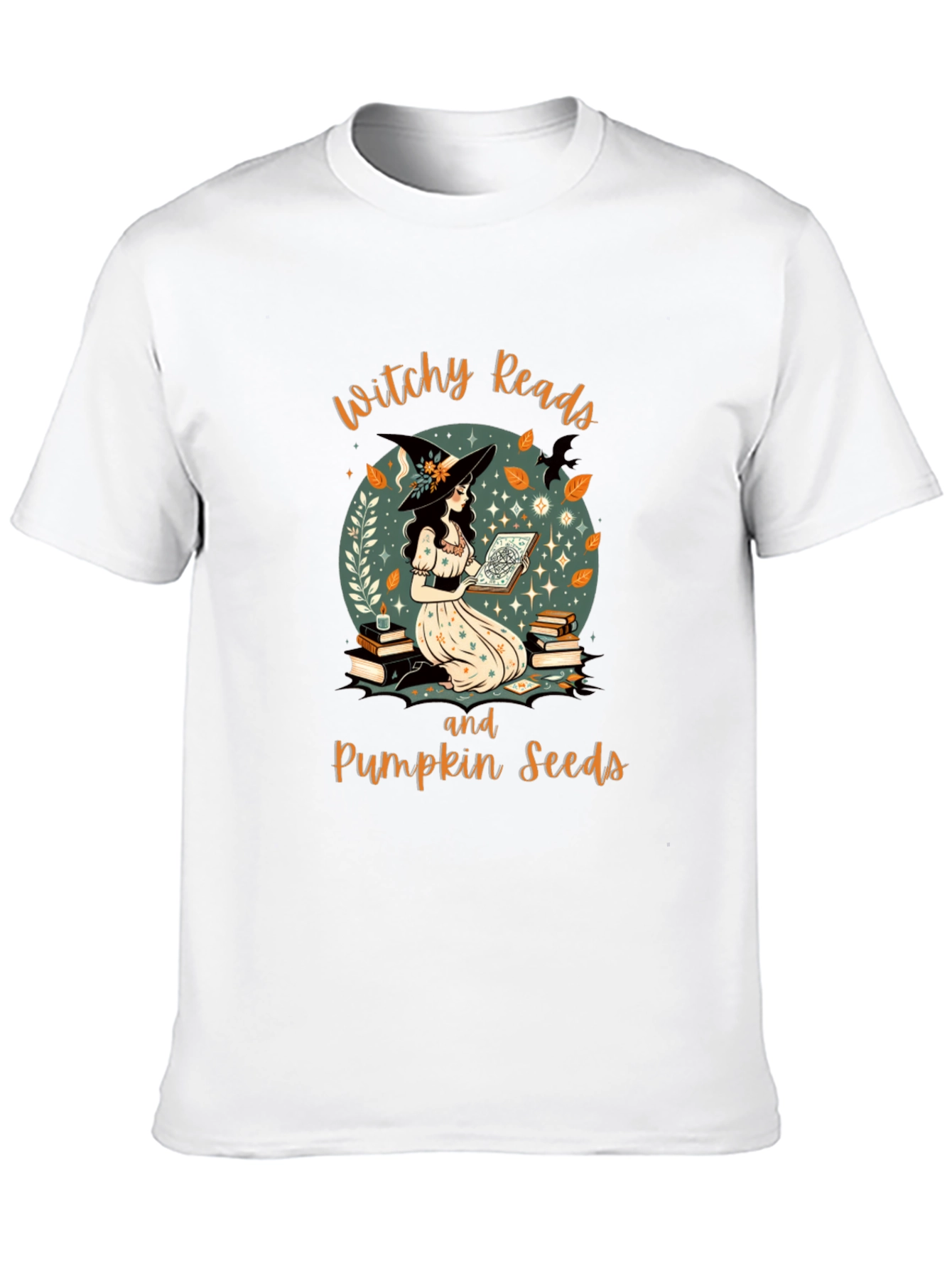 Witchy Reads T-Shirt - Halloween Book Lover Tee