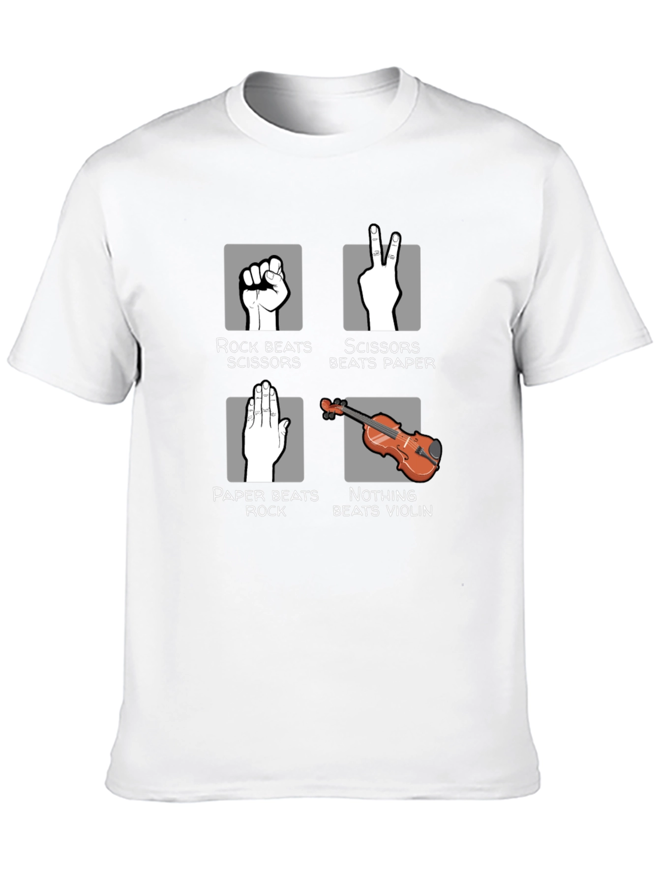 Rock Paper Scissors Violin Graphic Tee
