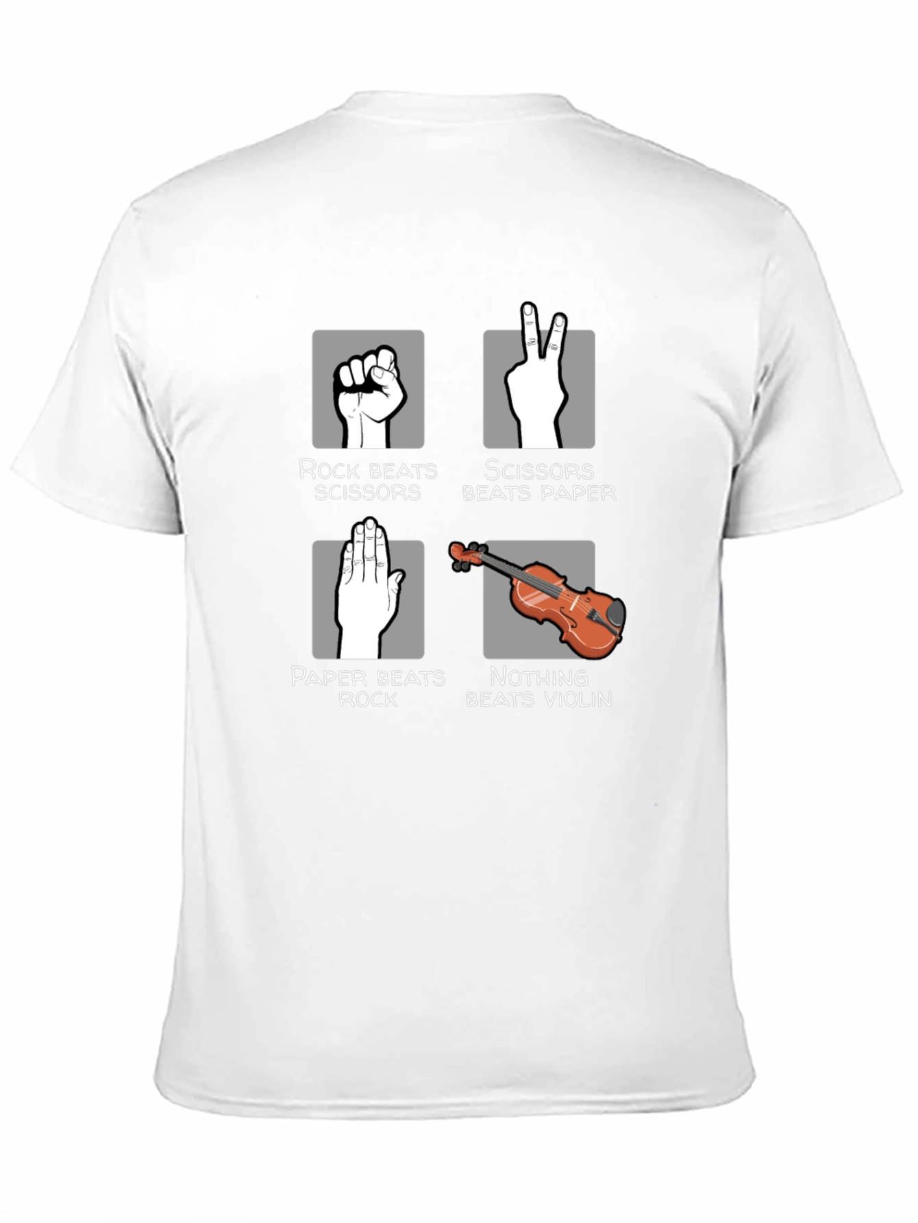 Rock Paper Scissors Violin Graphic Tee