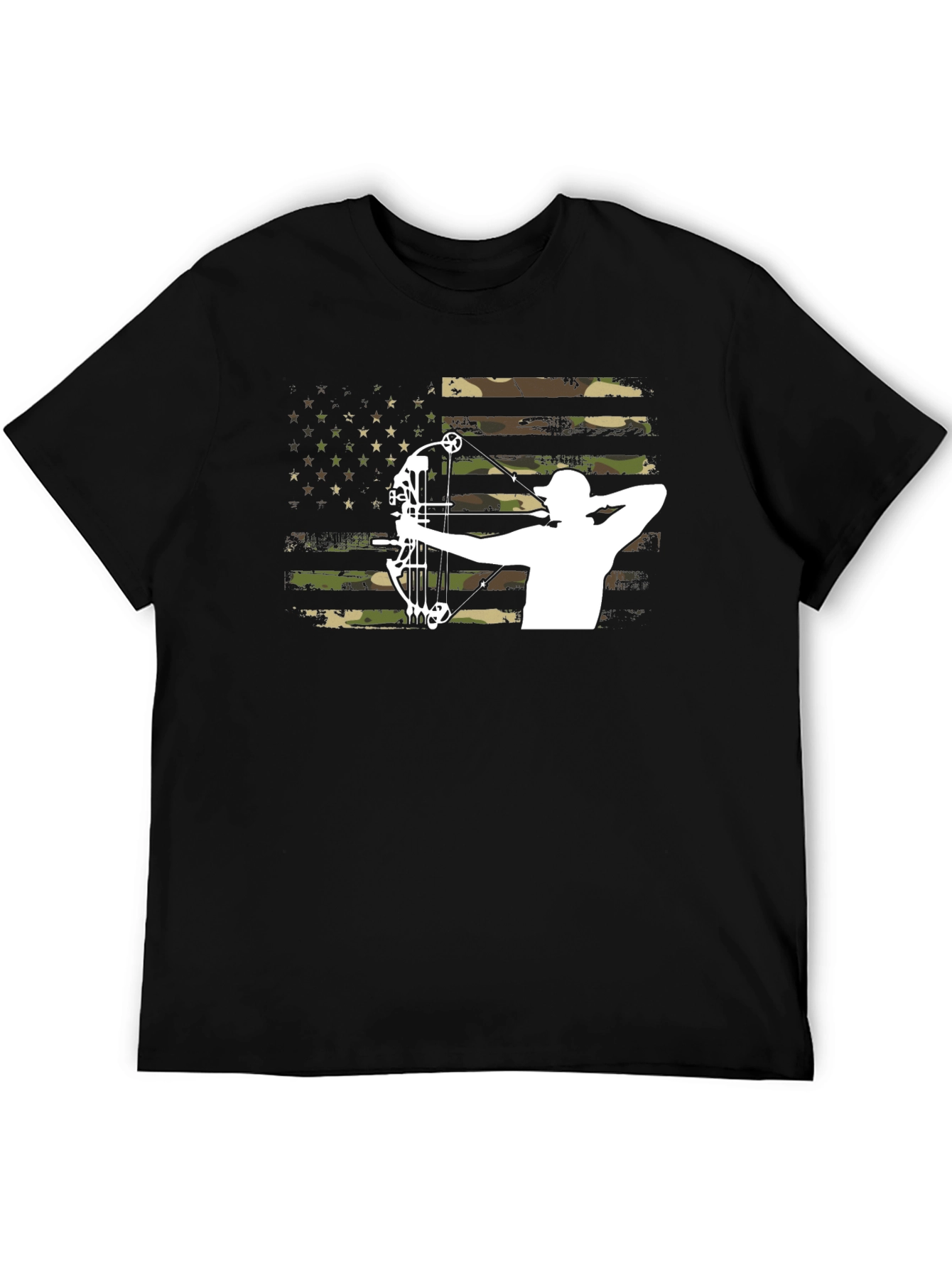 Camouflage American Flag Archer T-Shirt