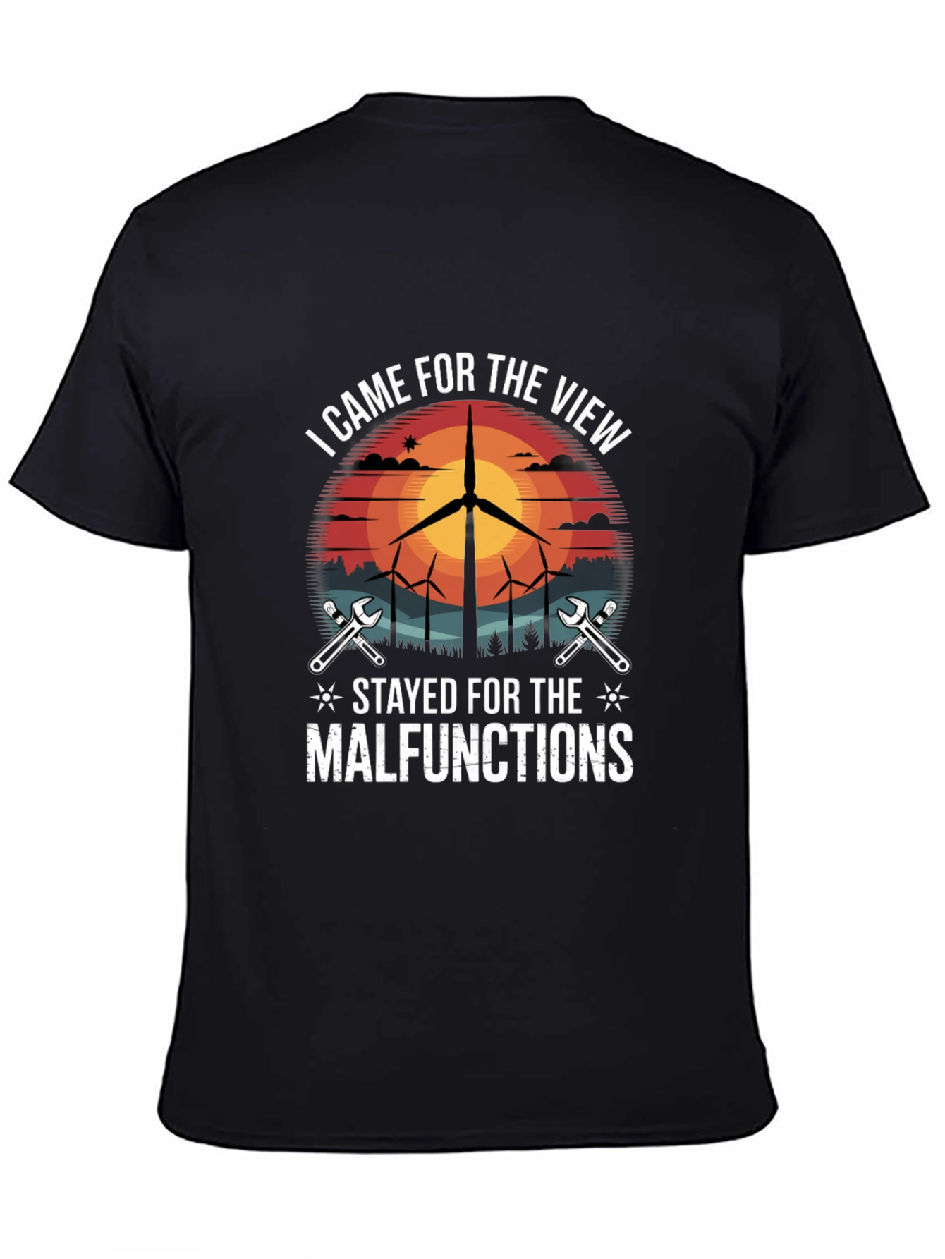 Wind Turbine Technician T-Shirt - Funny Malfunction Tee