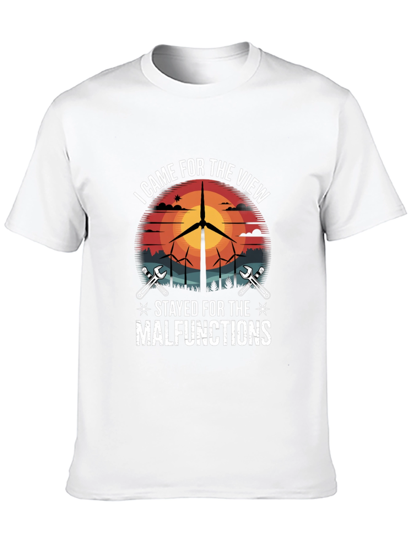 Wind Turbine Technician T-Shirt - Funny Malfunction Tee