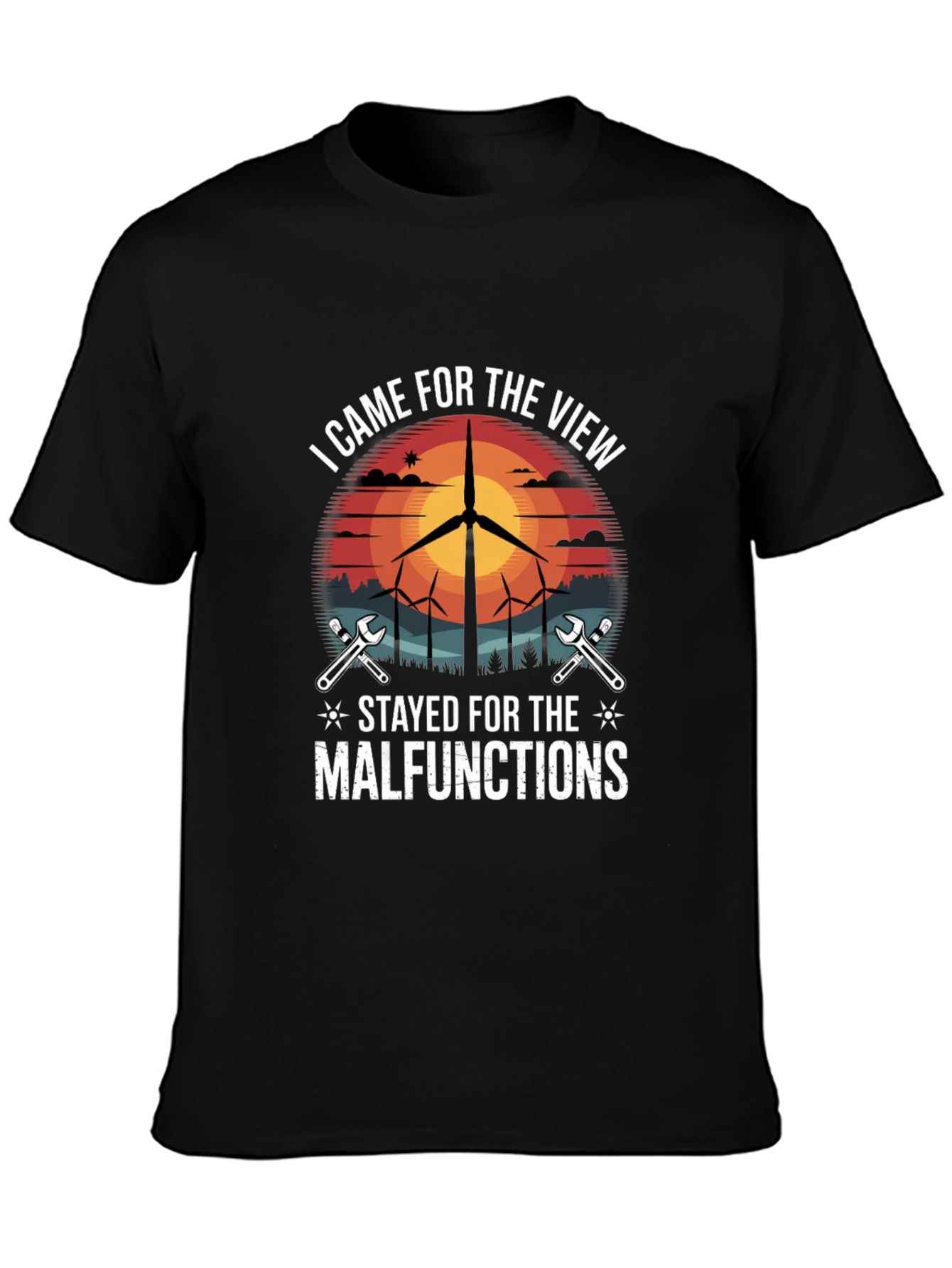 Wind Turbine Technician T-Shirt - Funny Malfunction Tee