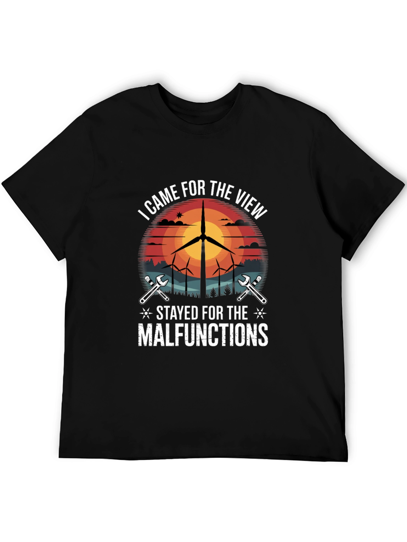 Wind Turbine Technician T-Shirt - Funny Malfunction Tee