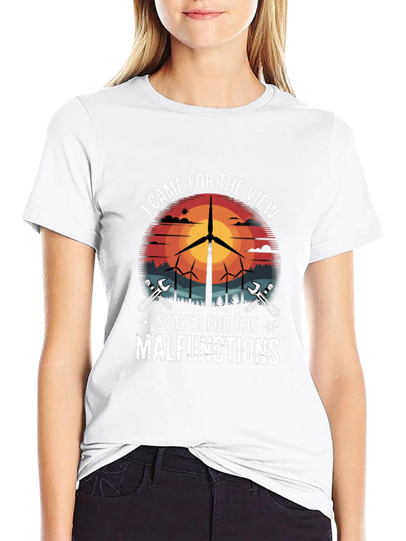 Wind Turbine Technician T-Shirt - Funny Malfunction Tee