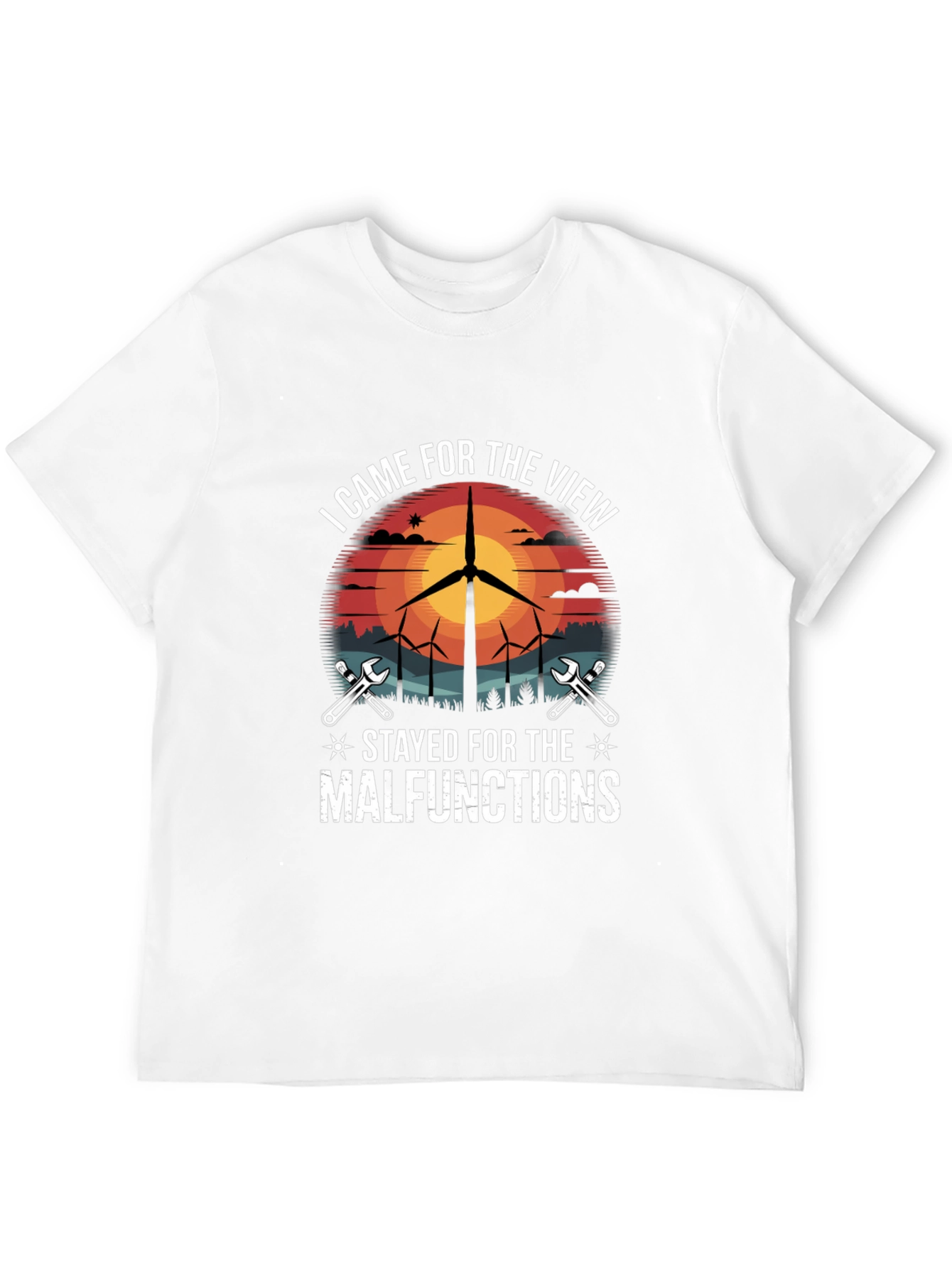 Wind Turbine Technician T-Shirt - Funny Malfunction Tee
