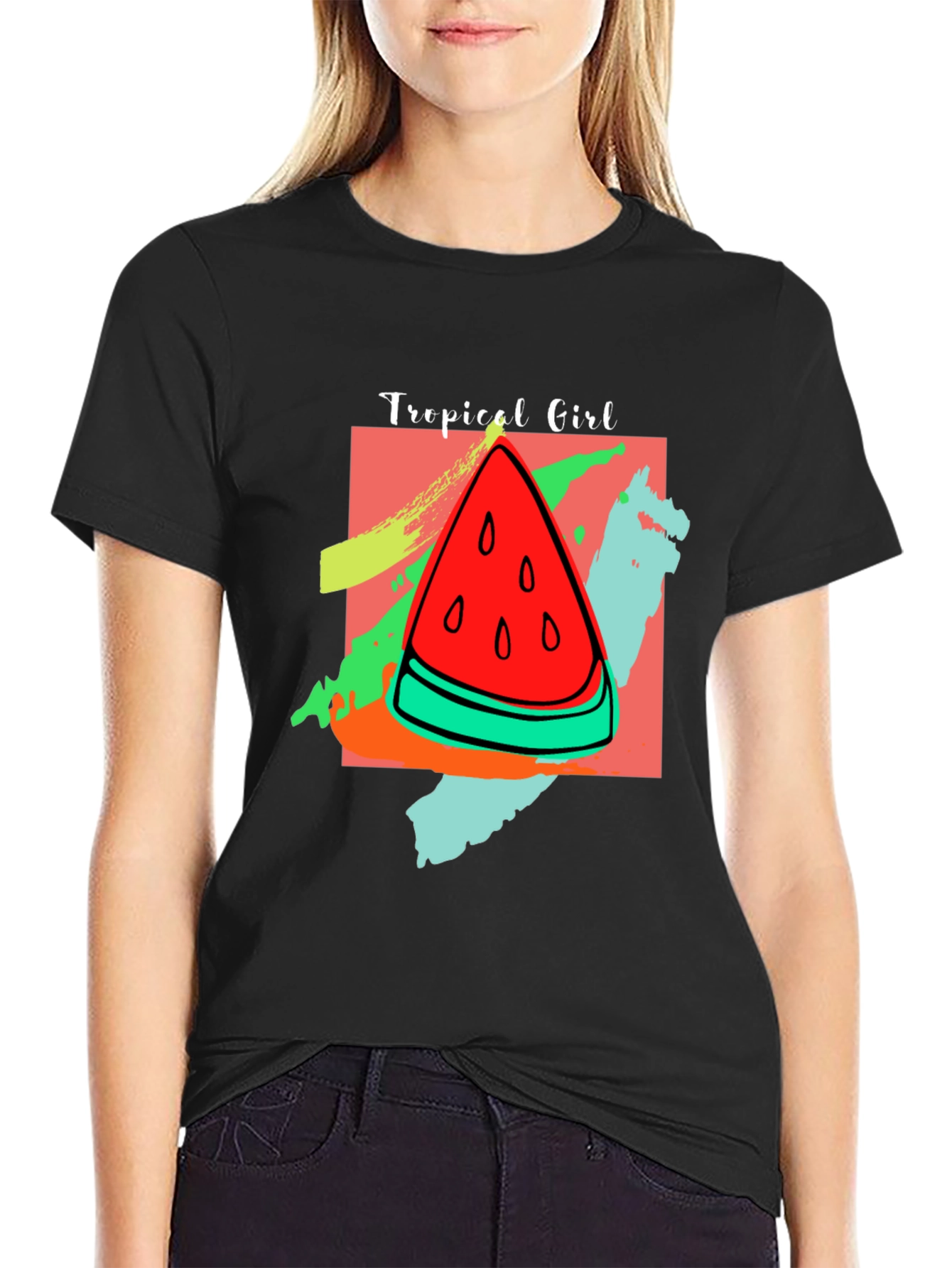 Tropical Girl Watermelon T-Shirt