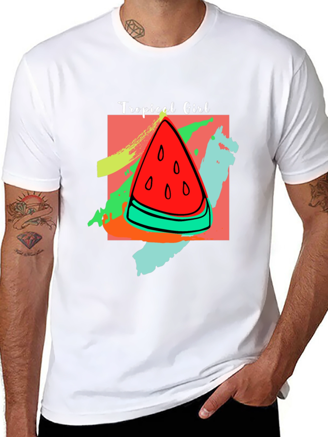 Tropical Girl Watermelon T-Shirt