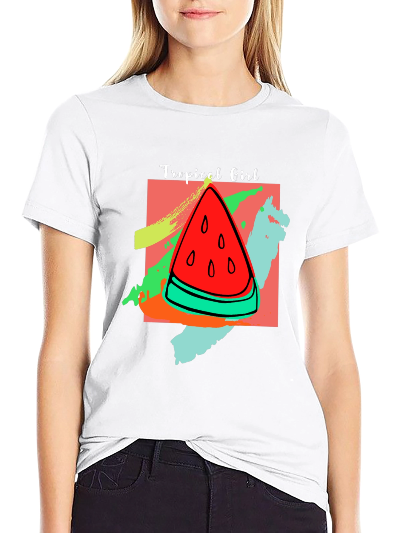 Tropical Girl Watermelon T-Shirt