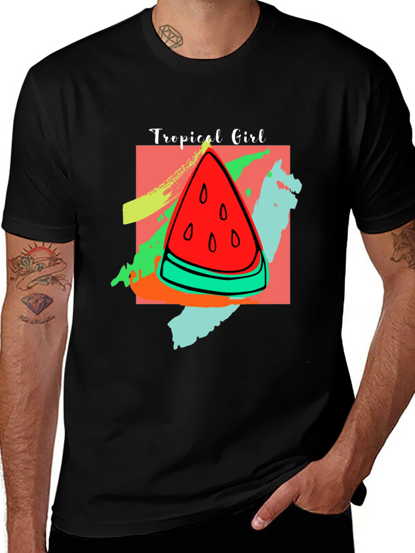Tropical Girl Watermelon T-Shirt