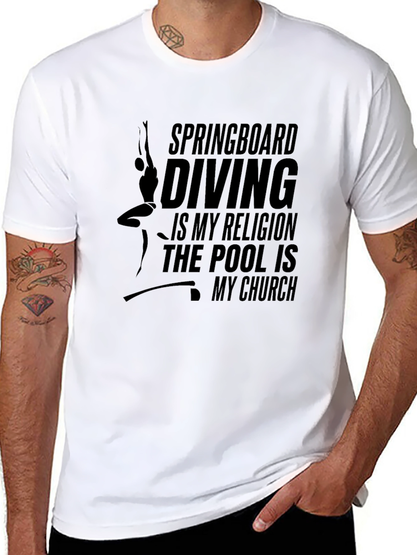 Springboard Diving Religion T-Shirt
