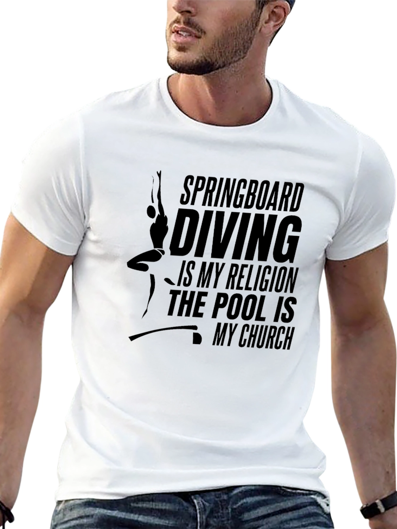 Springboard Diving Religion T-Shirt