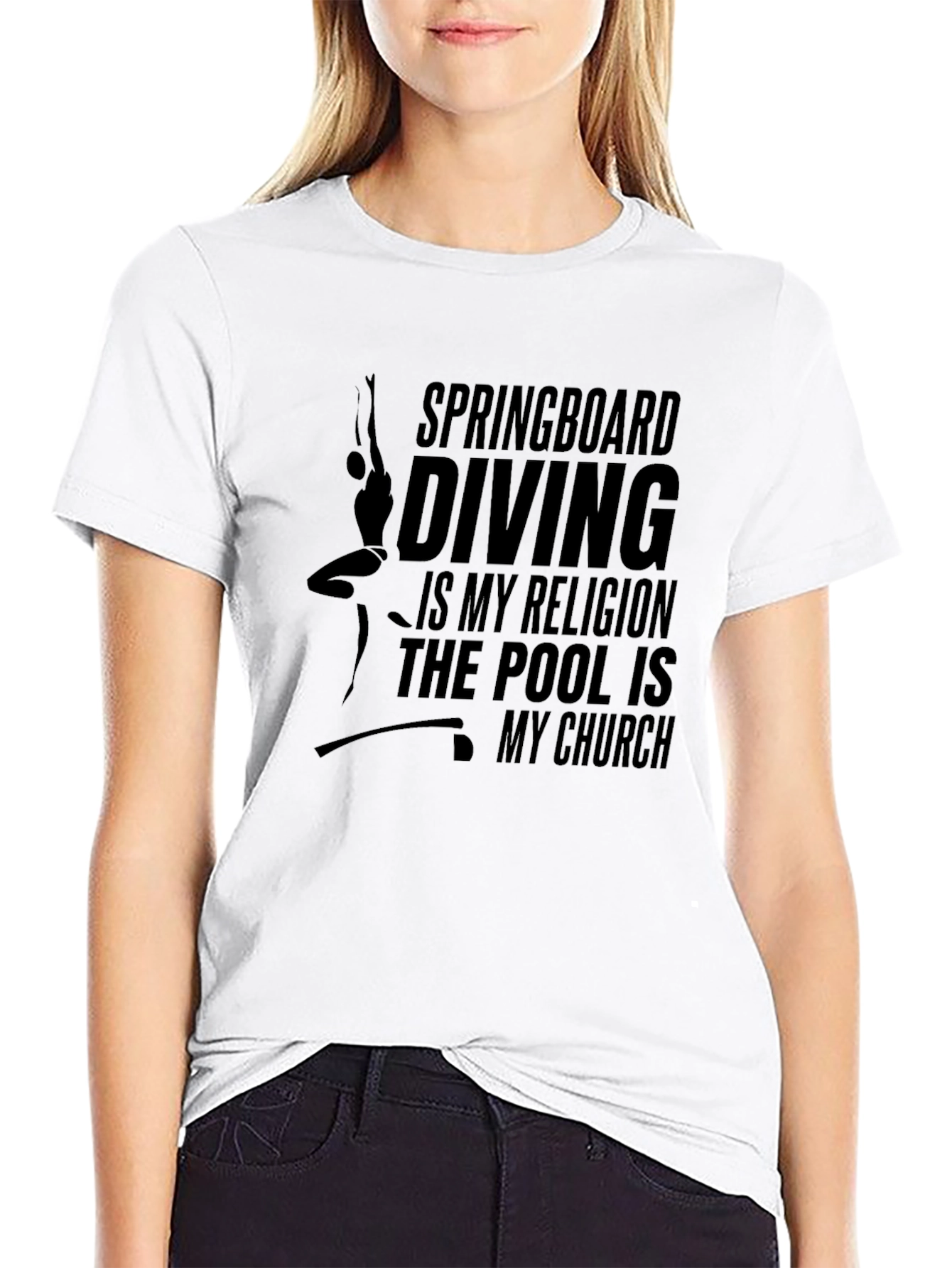 Springboard Diving Religion T-Shirt