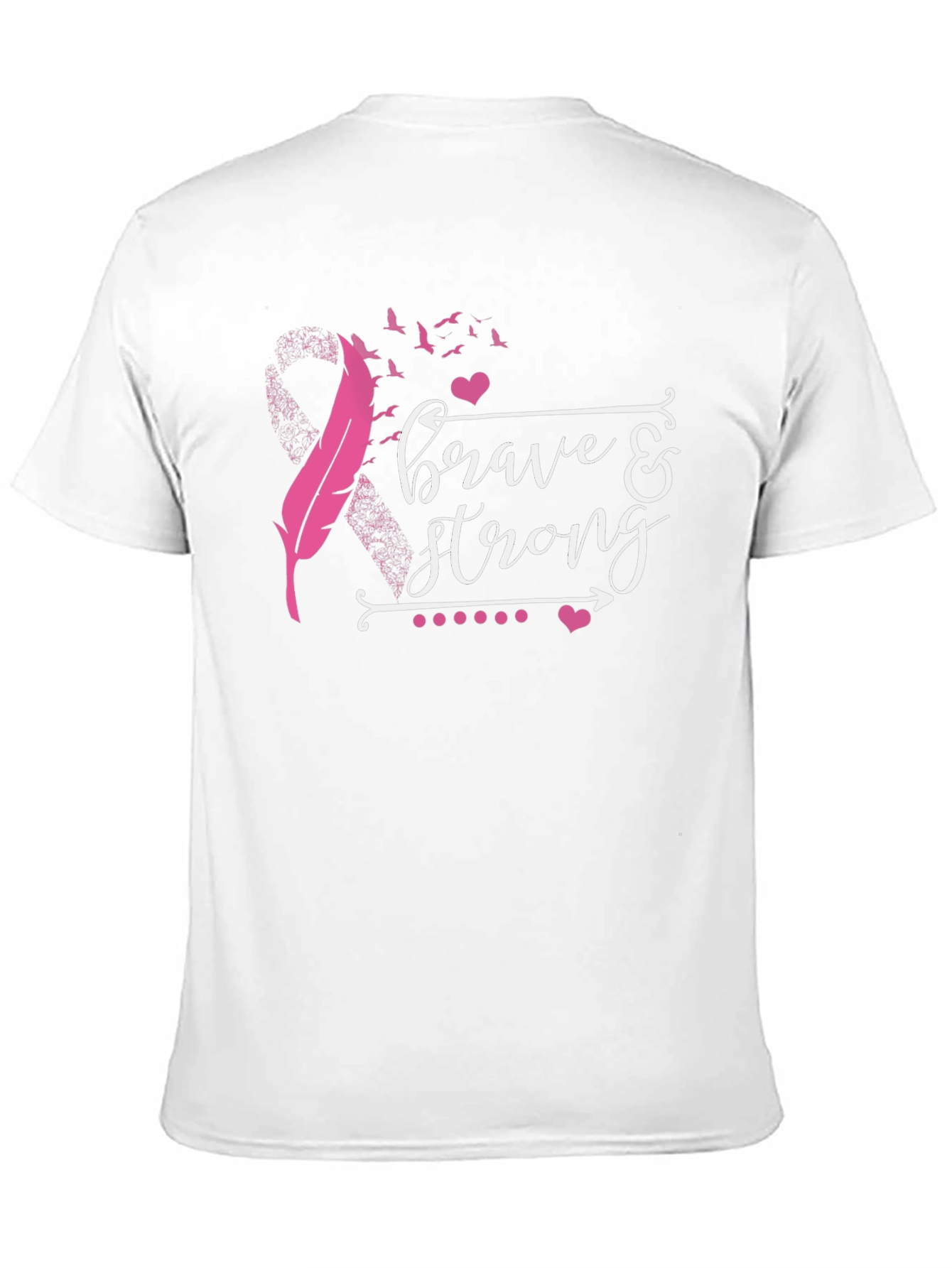 Brave & Strong Breast Cancer Awareness T-Shirt