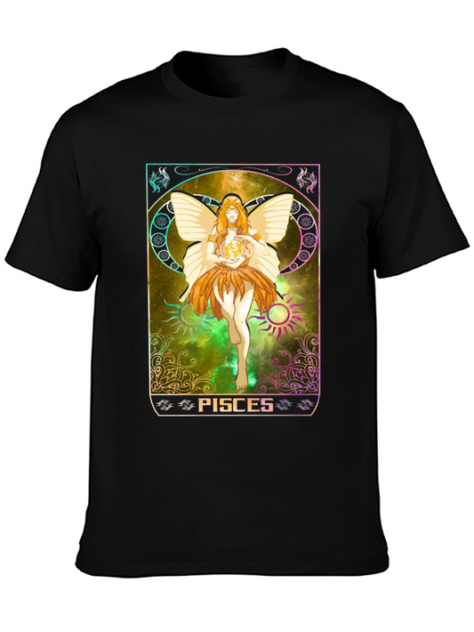 Pisces Zodiac Graphic T-Shirt - Astrology Tee