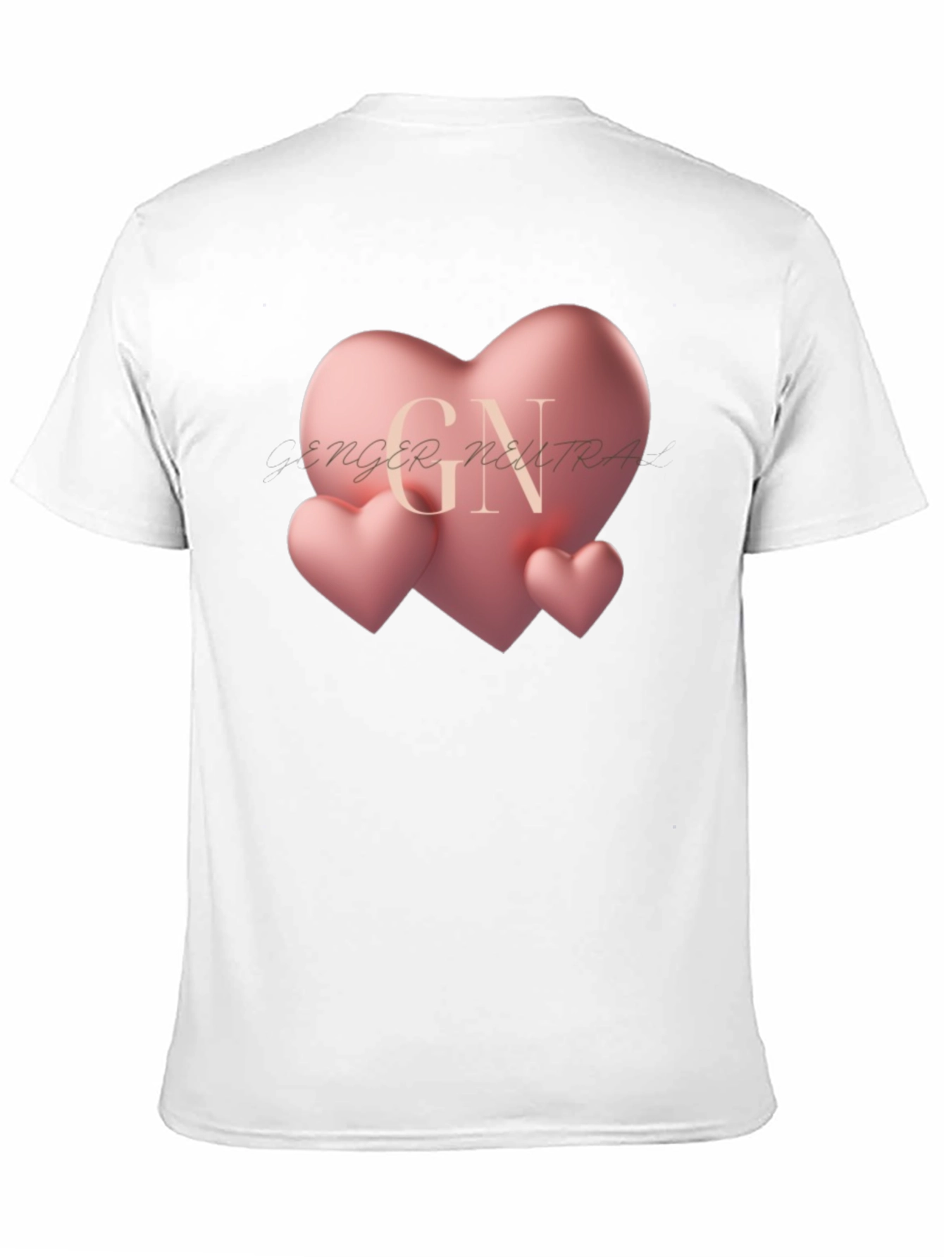 Heart Graphic Black T-Shirt - Gender Neutral