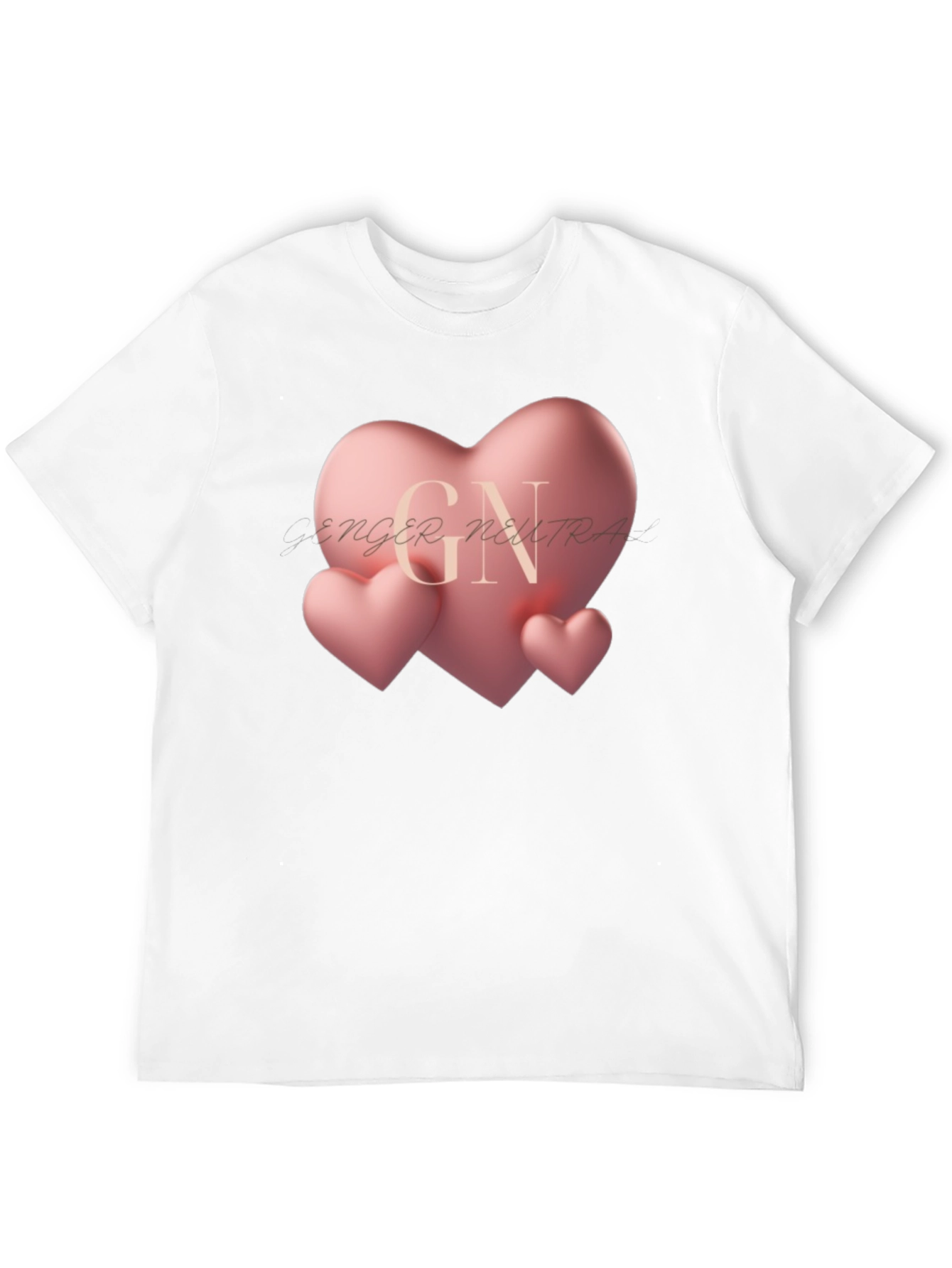 Heart Graphic Black T-Shirt - Gender Neutral