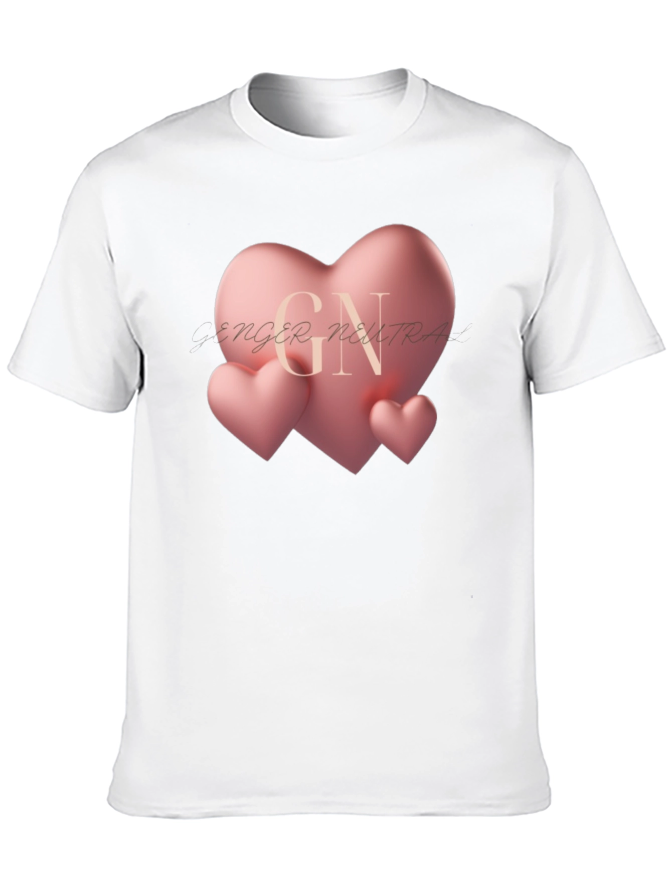 Heart Graphic Black T-Shirt - Gender Neutral