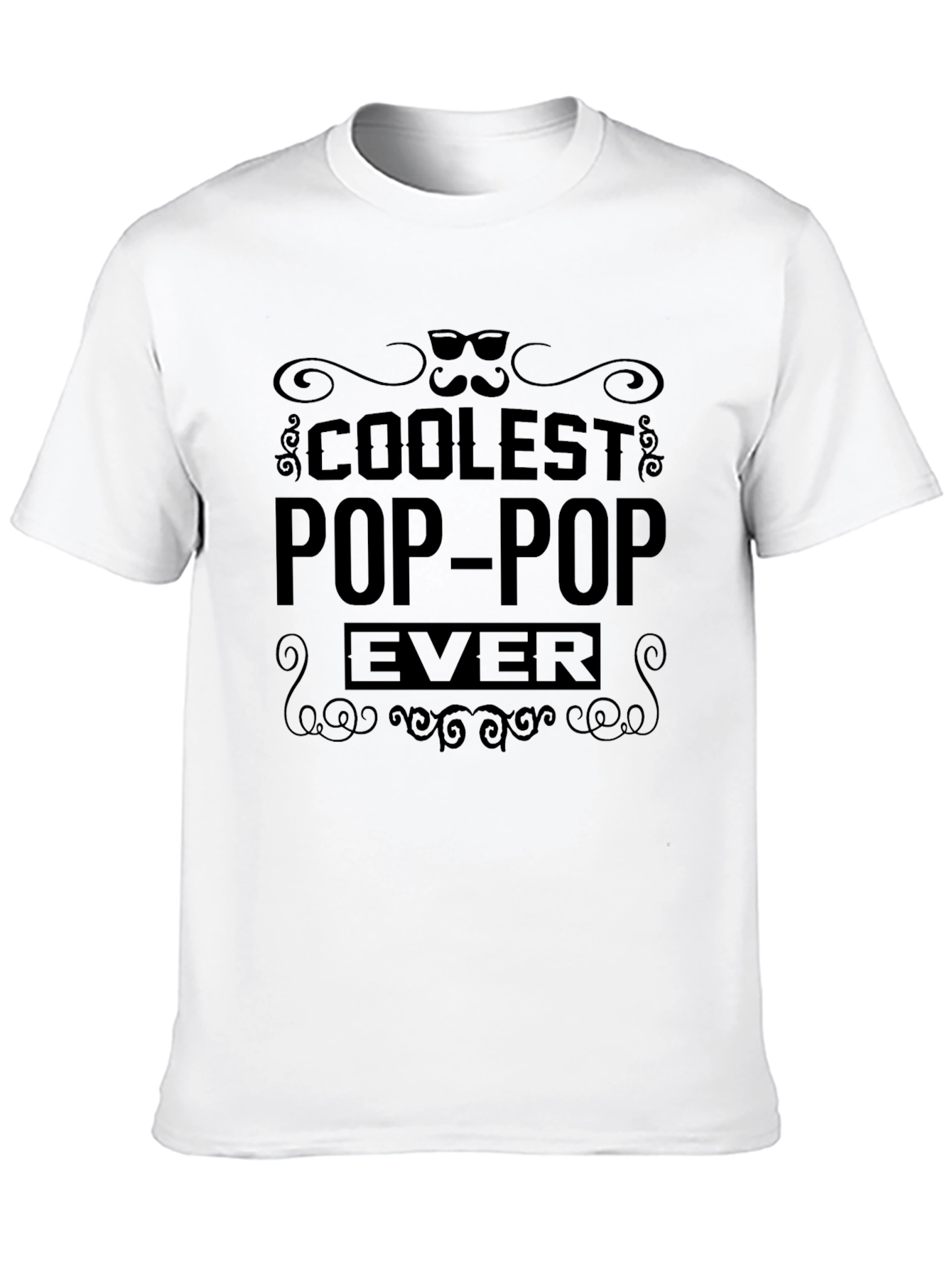 Coolest Pop-Pop Ever Black T-Shirt