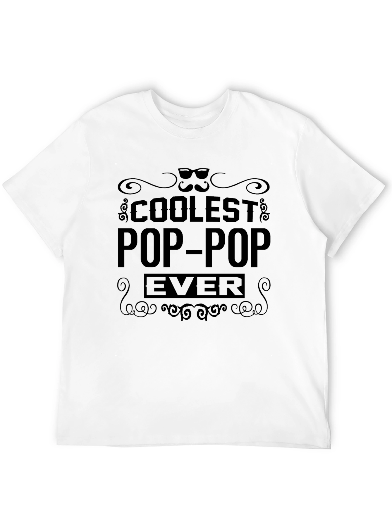 Coolest Pop-Pop Ever Black T-Shirt