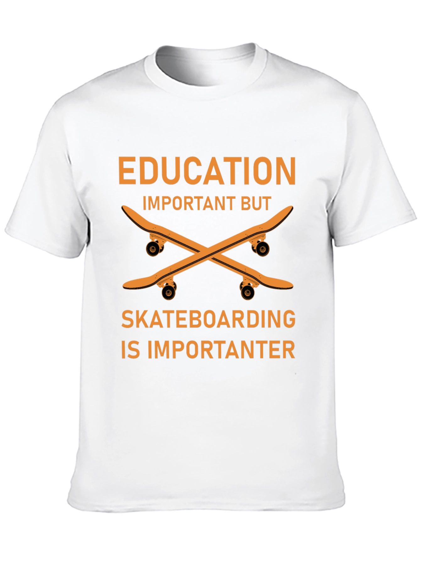 Education vs Skateboarding T-Shirt