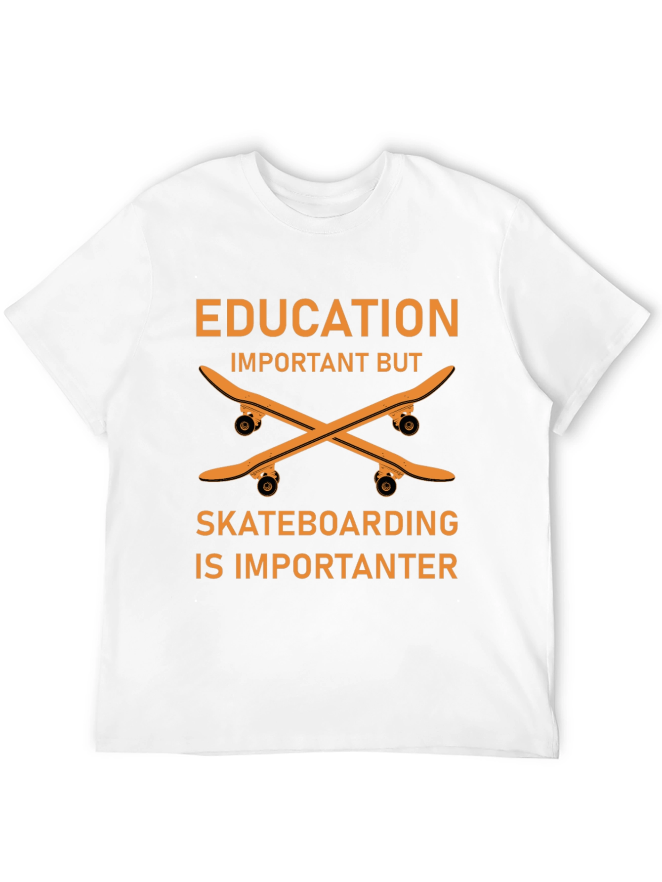 Education vs Skateboarding T-Shirt