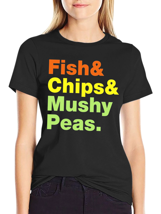 Fish & Chips T-Shirt - Classic Food Tee