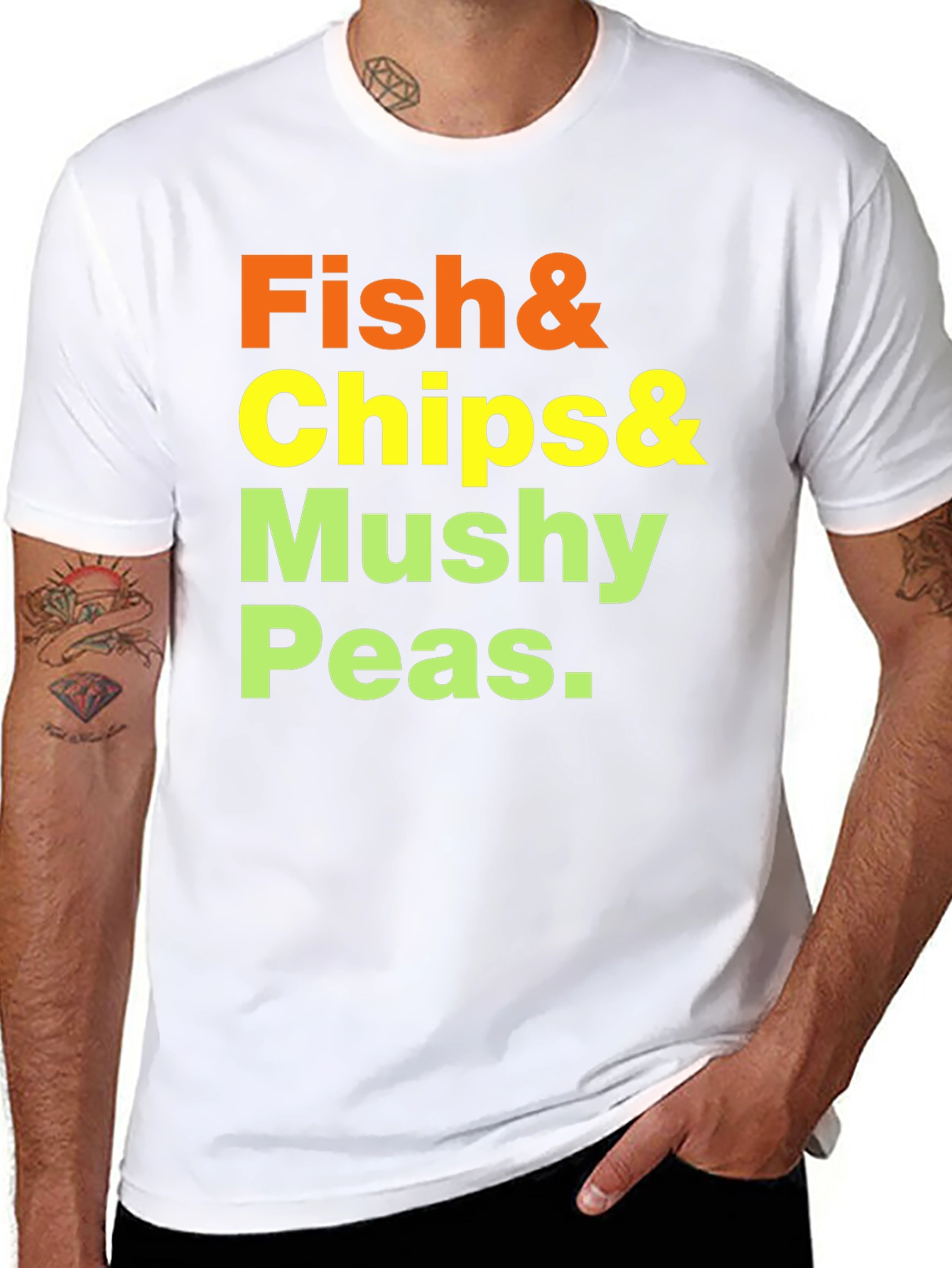 Fish & Chips T-Shirt - Classic Food Tee