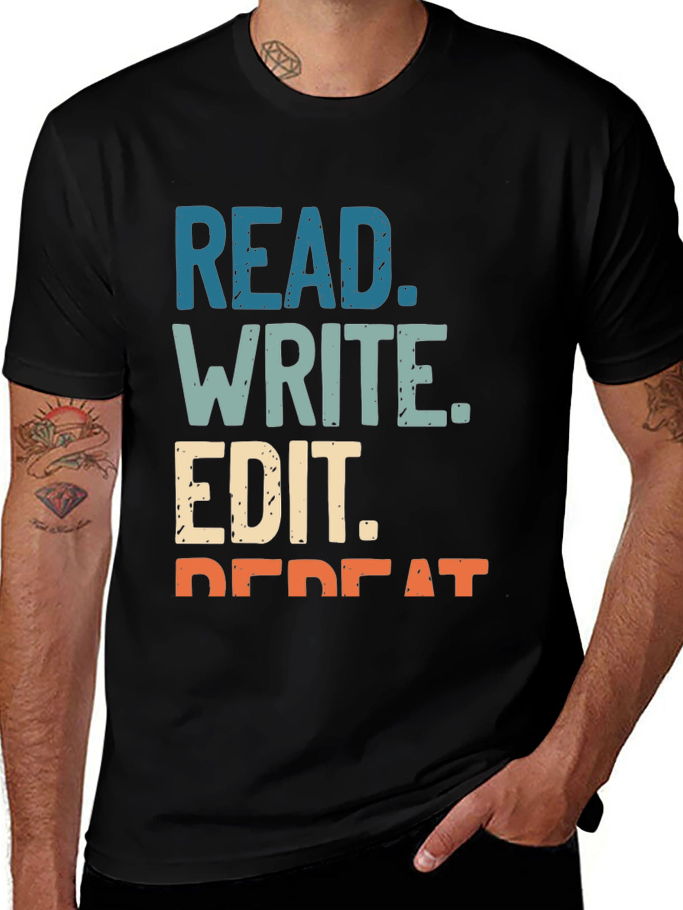 Read Write Edit Repeat Graphic Tee