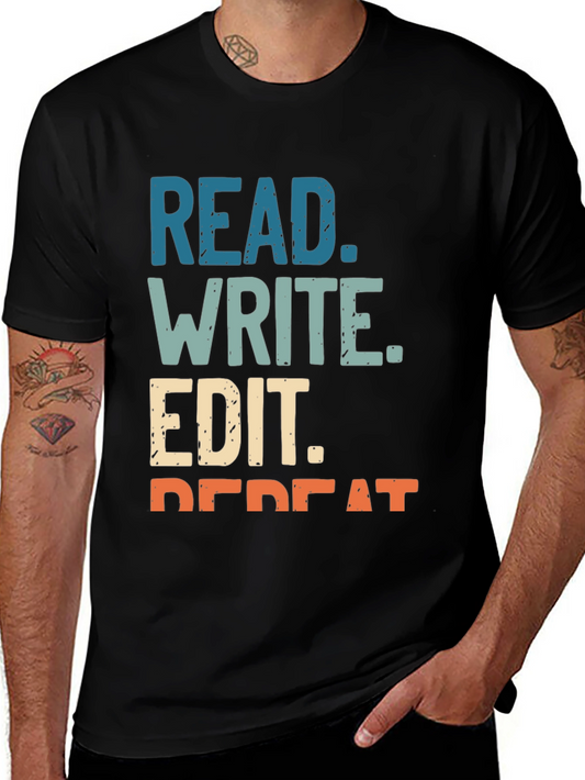 Read Write Edit Repeat Graphic Tee
