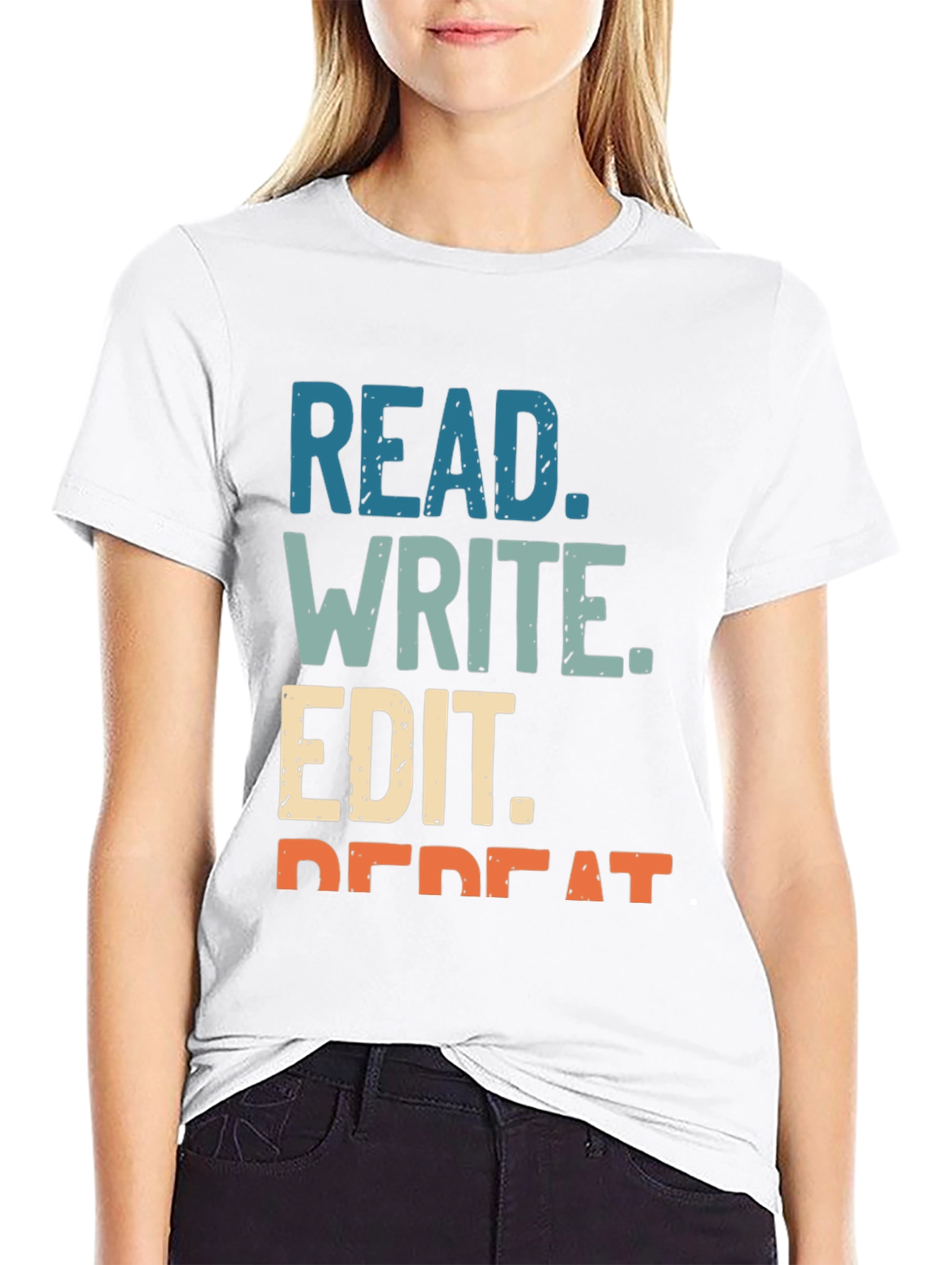 Read Write Edit Repeat Graphic Tee