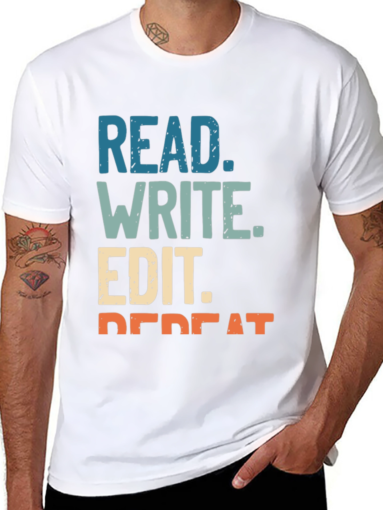 Read Write Edit Repeat Graphic Tee