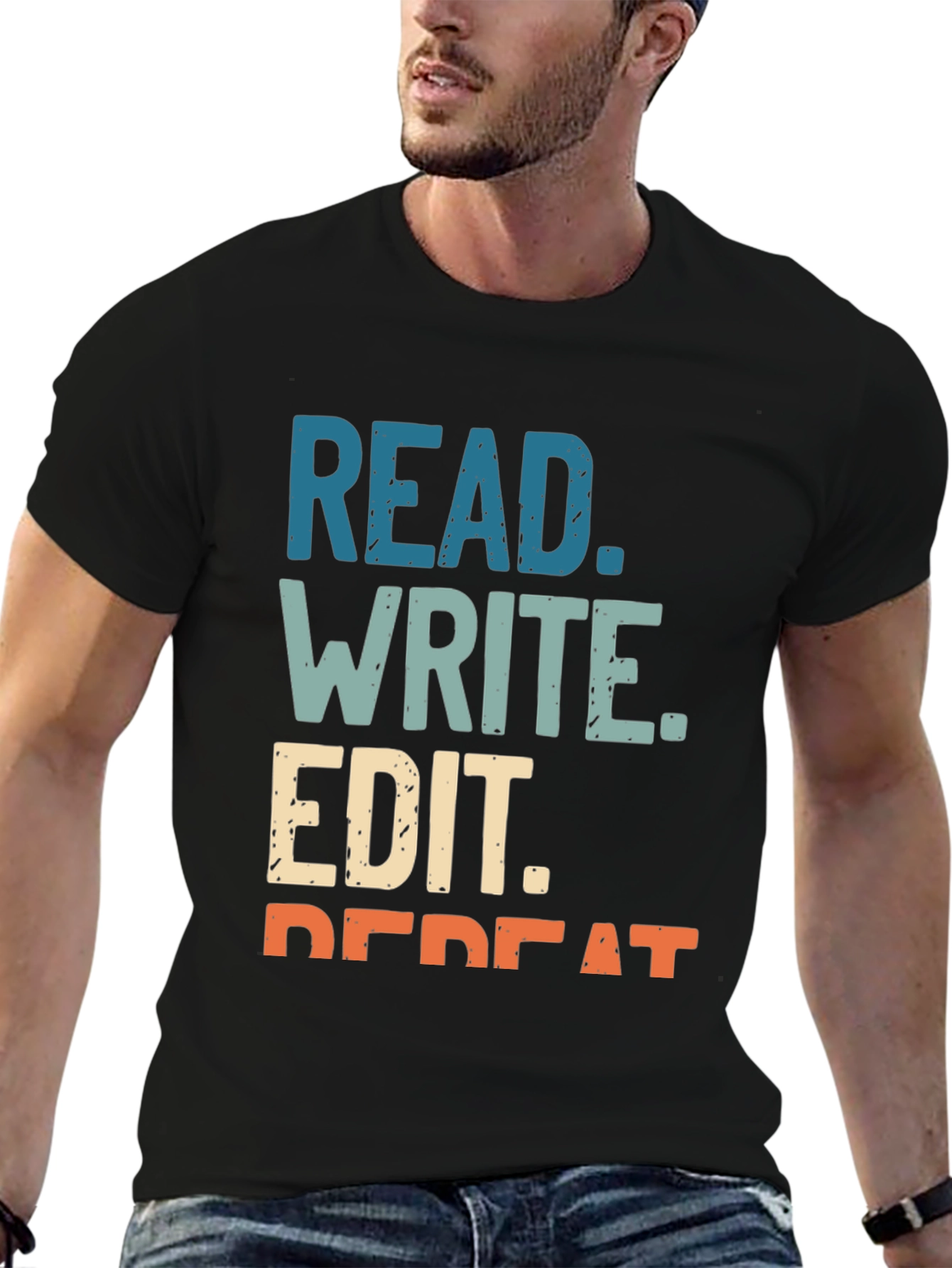 Read Write Edit Repeat Graphic Tee