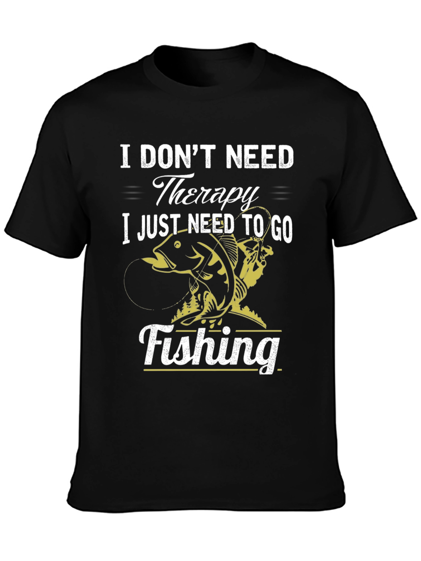 Fishing Therapy Graphic T-Shirt