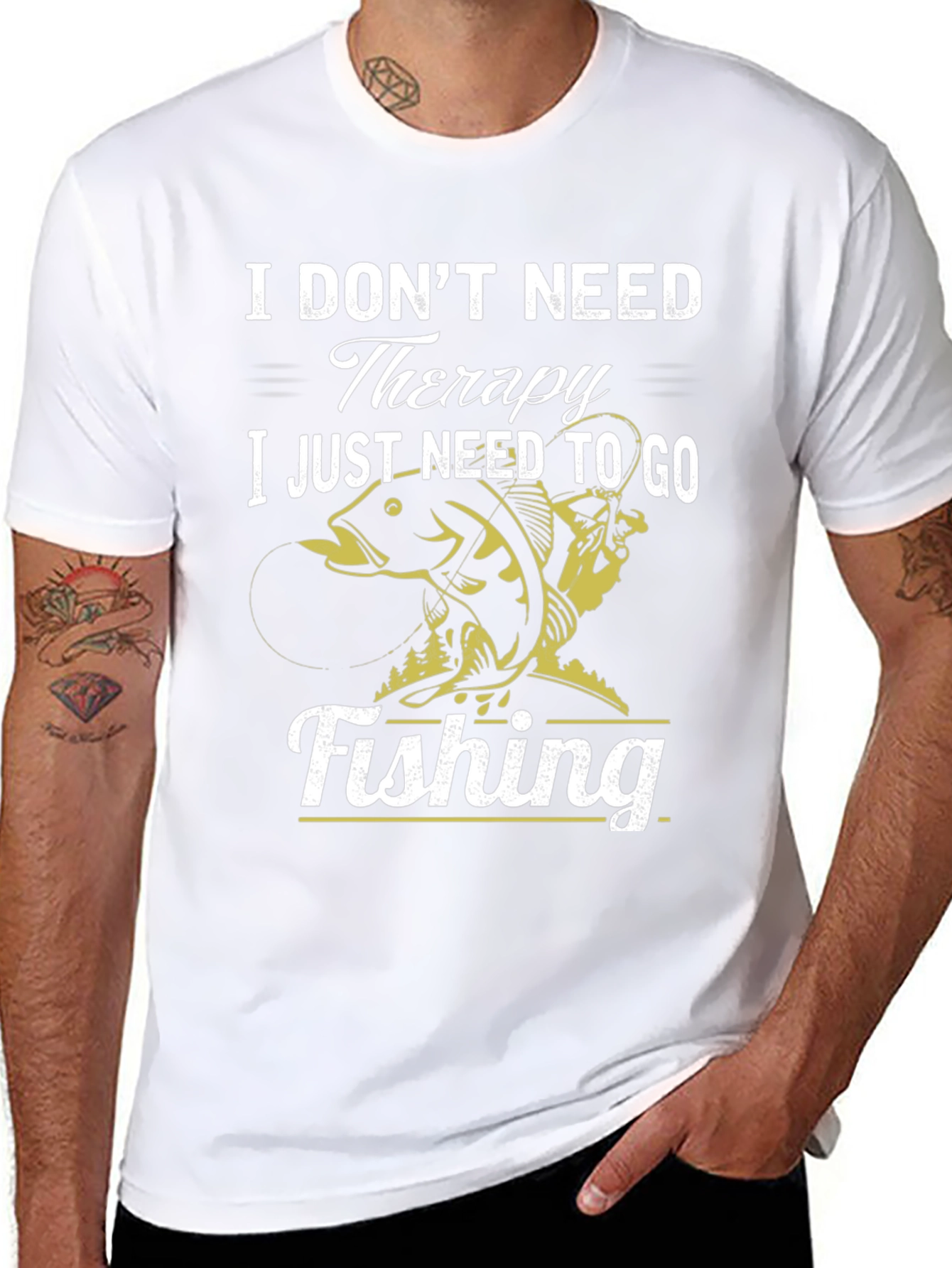 Fishing Therapy Graphic T-Shirt