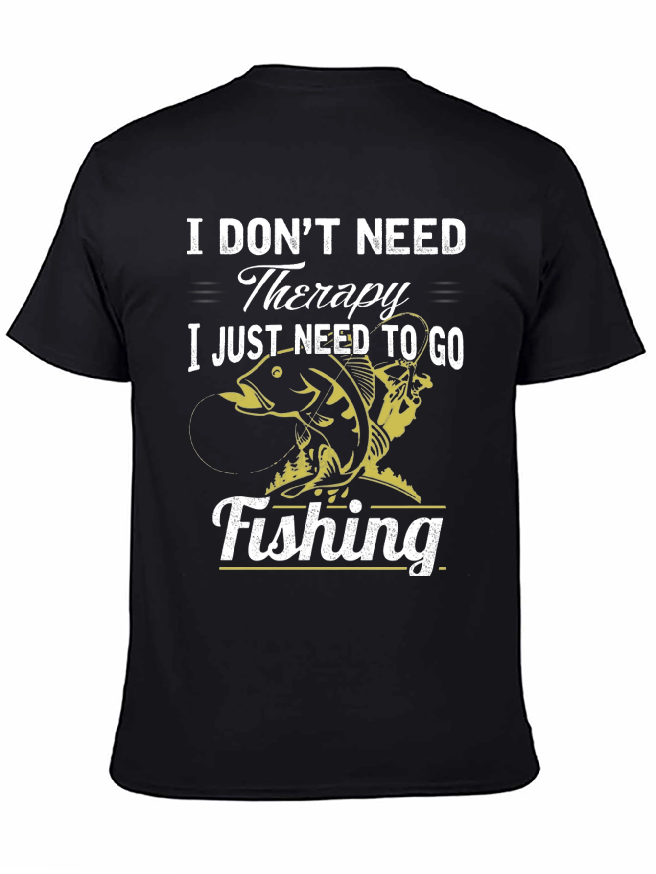 Fishing Therapy Graphic T-Shirt