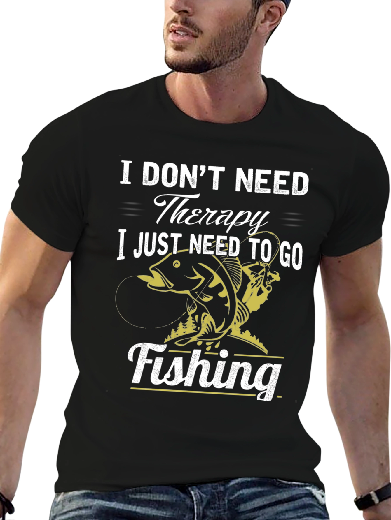 Fishing Therapy Graphic T-Shirt