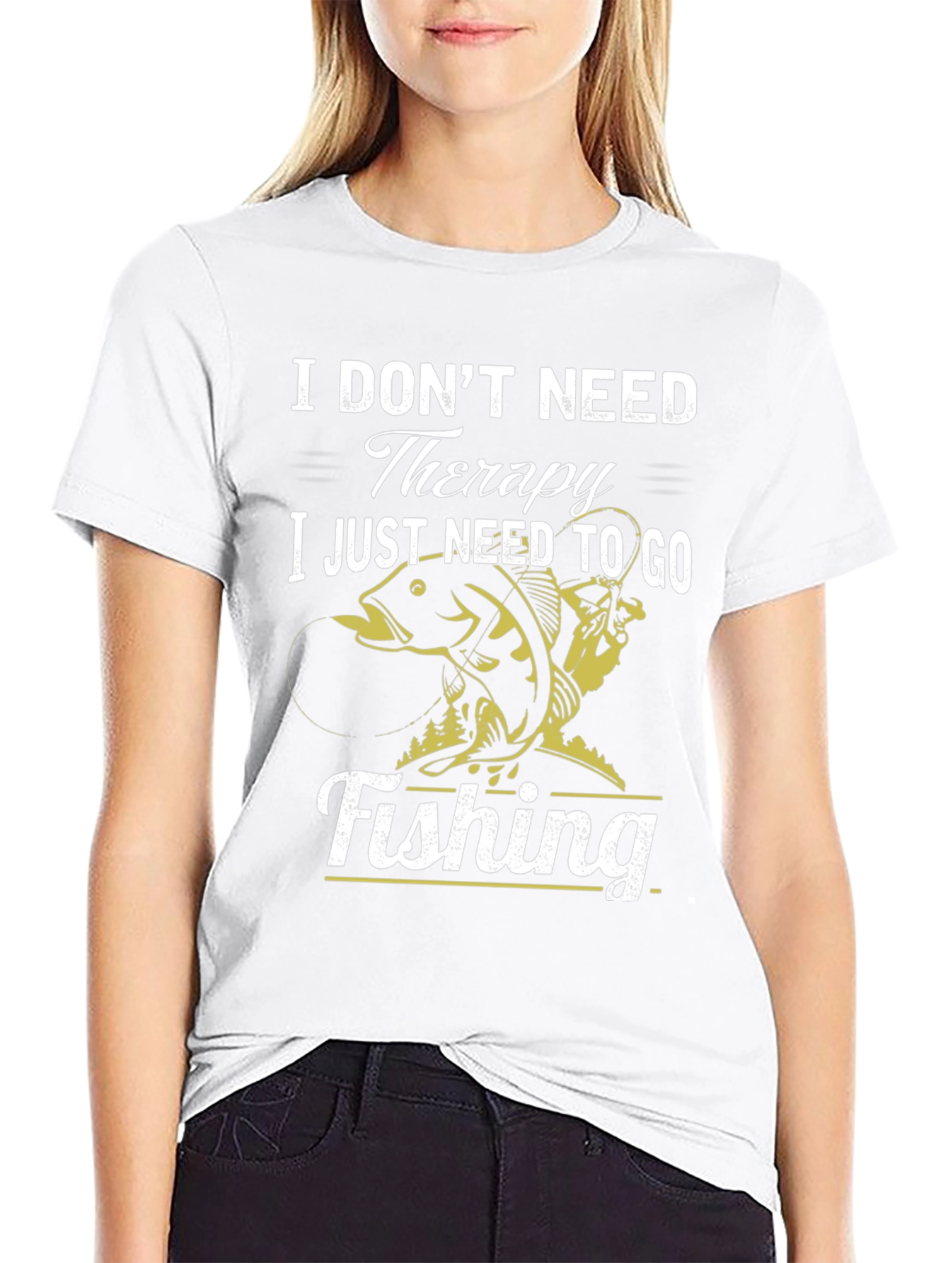 Fishing Therapy Graphic T-Shirt