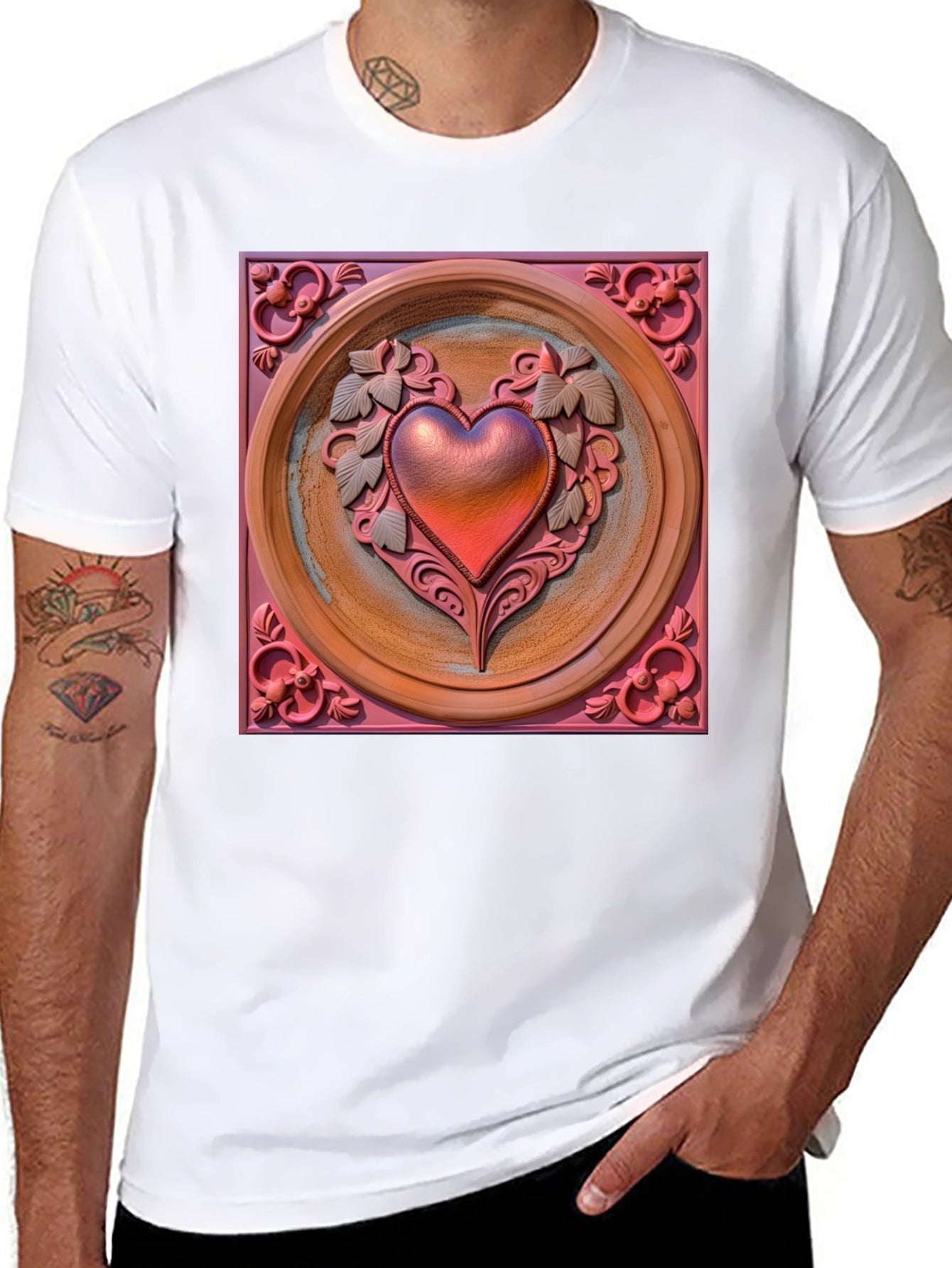 Ornate Heart Graphic Tee