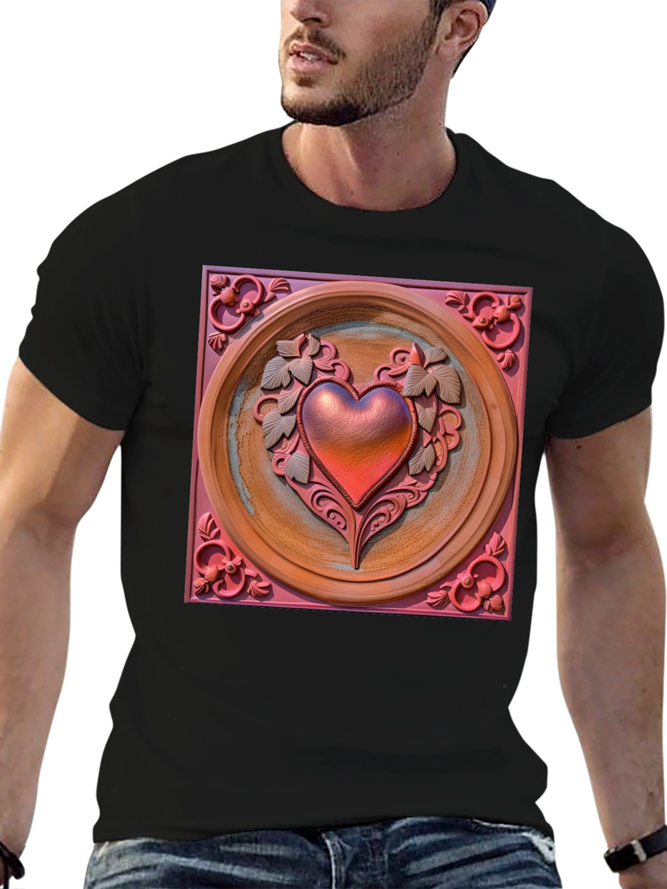 Ornate Heart Graphic Tee