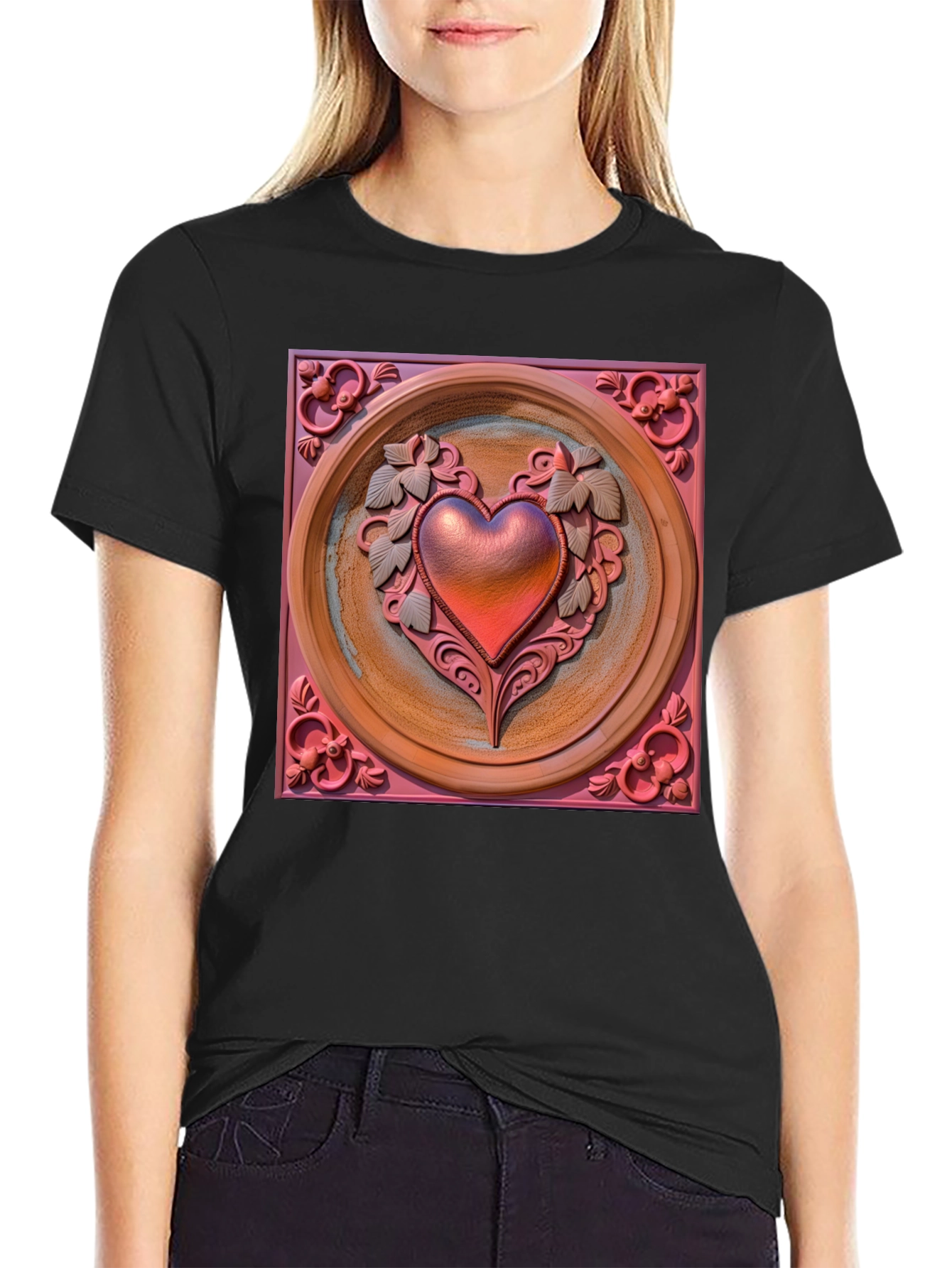 Ornate Heart Graphic Tee