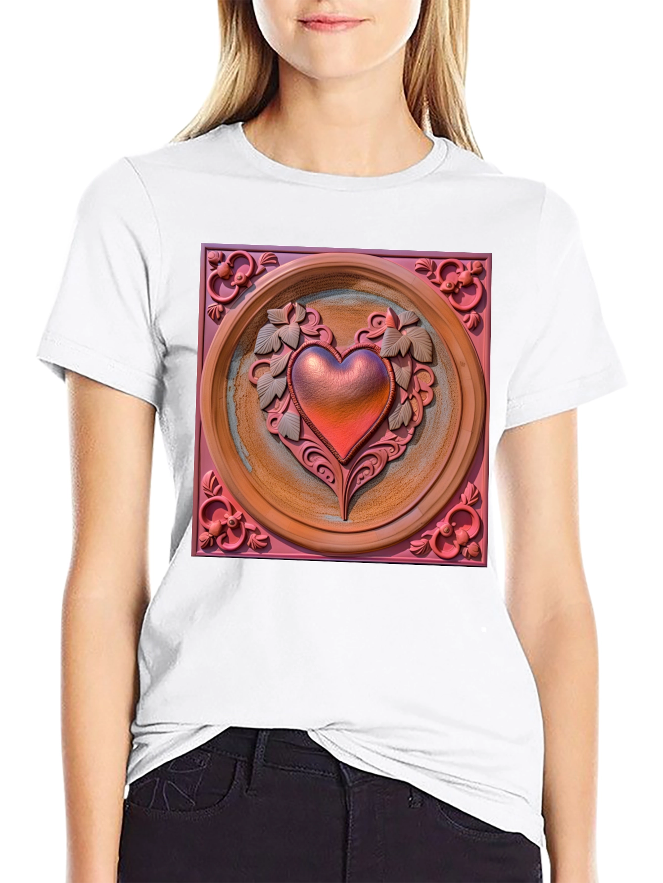 Ornate Heart Graphic Tee