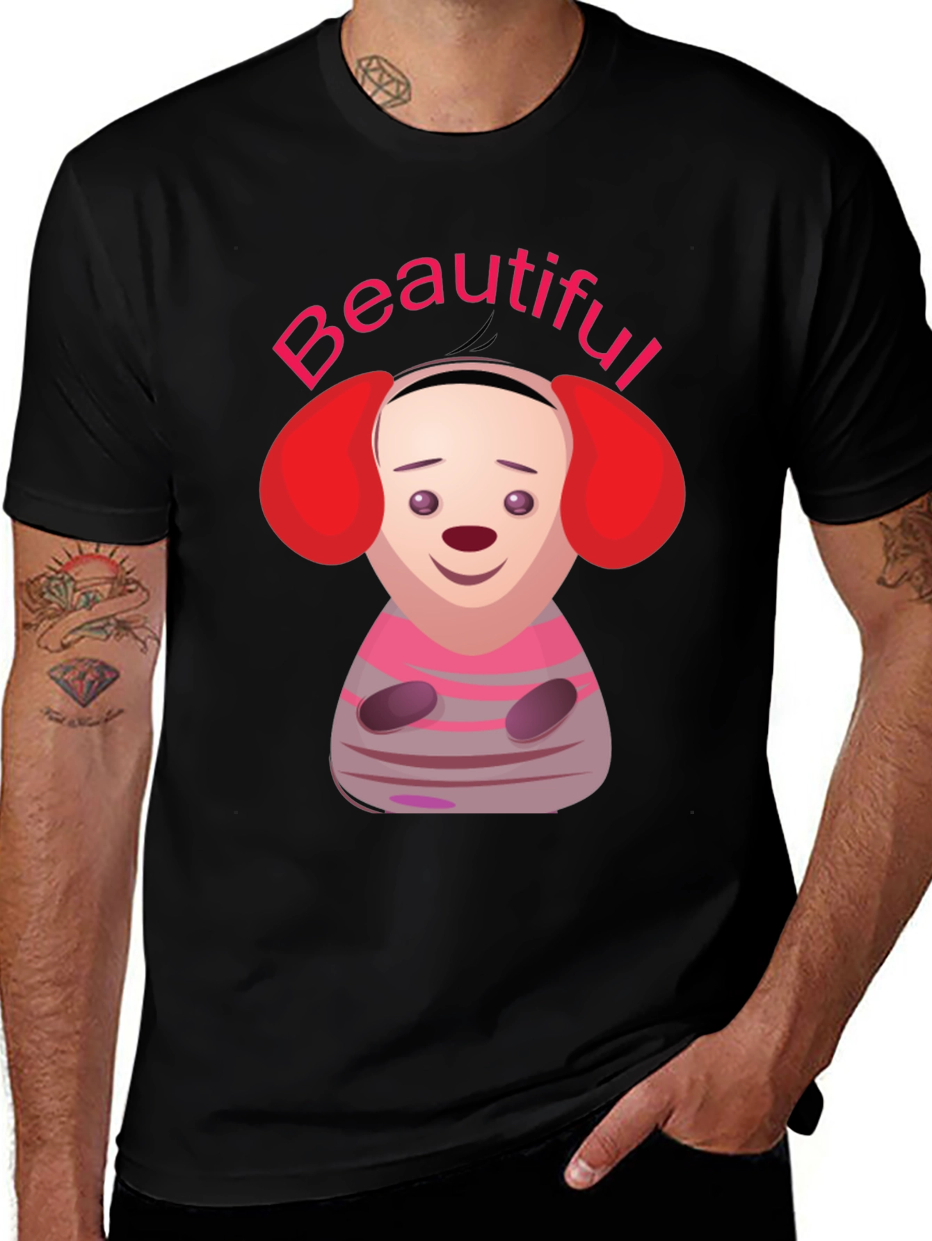 Cartoon Character Beautiful Graphic T-Shirt