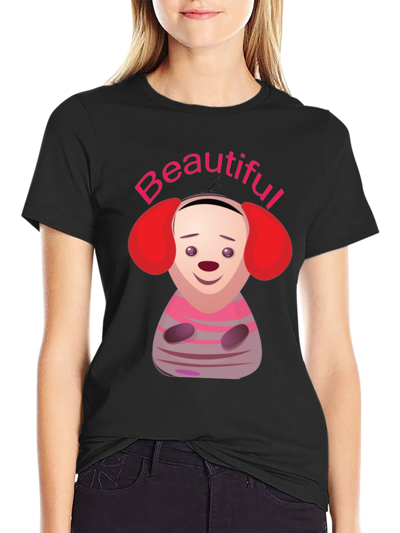 Cartoon Character Beautiful Graphic T-Shirt