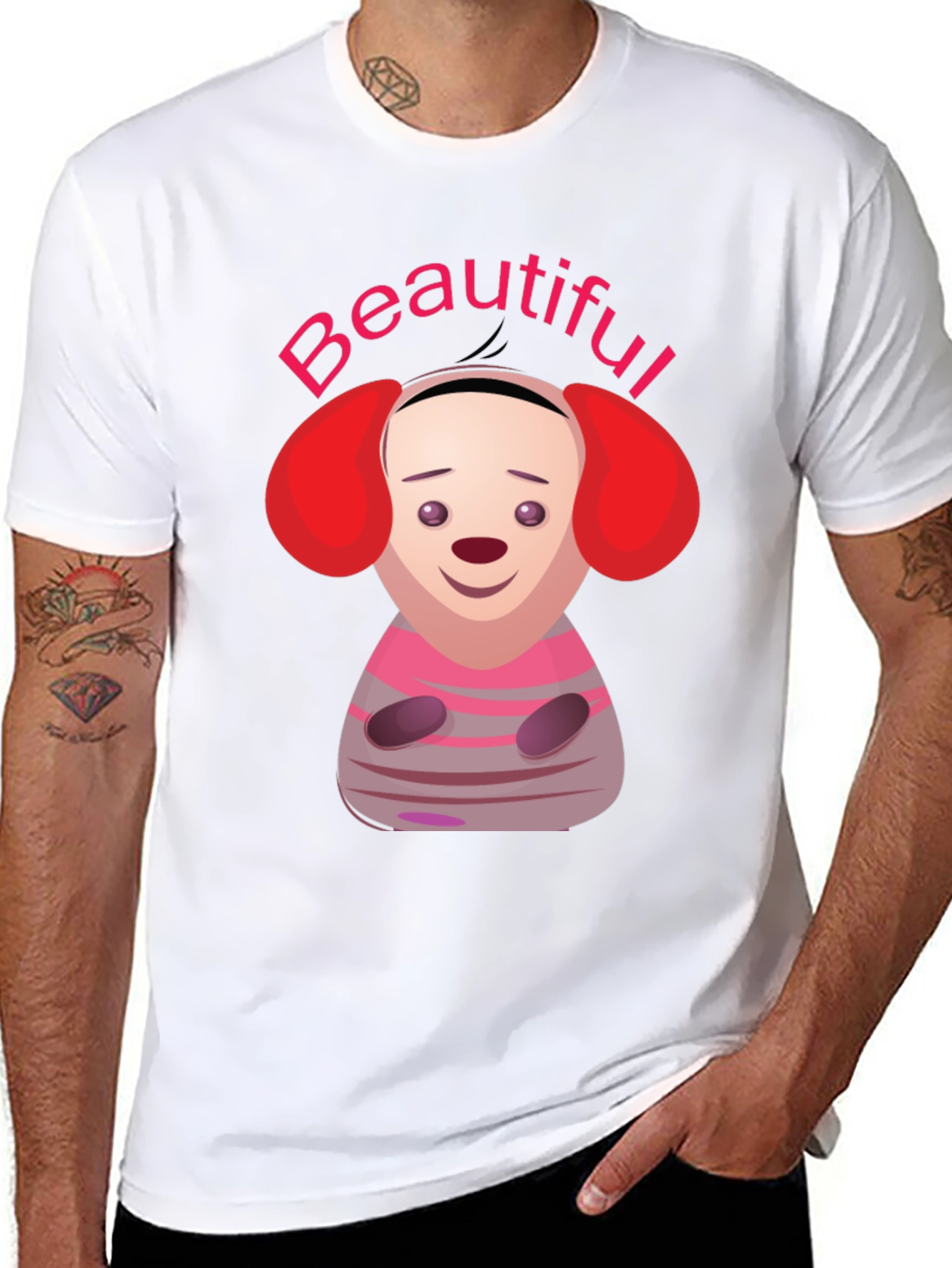 Cartoon Character Beautiful Graphic T-Shirt